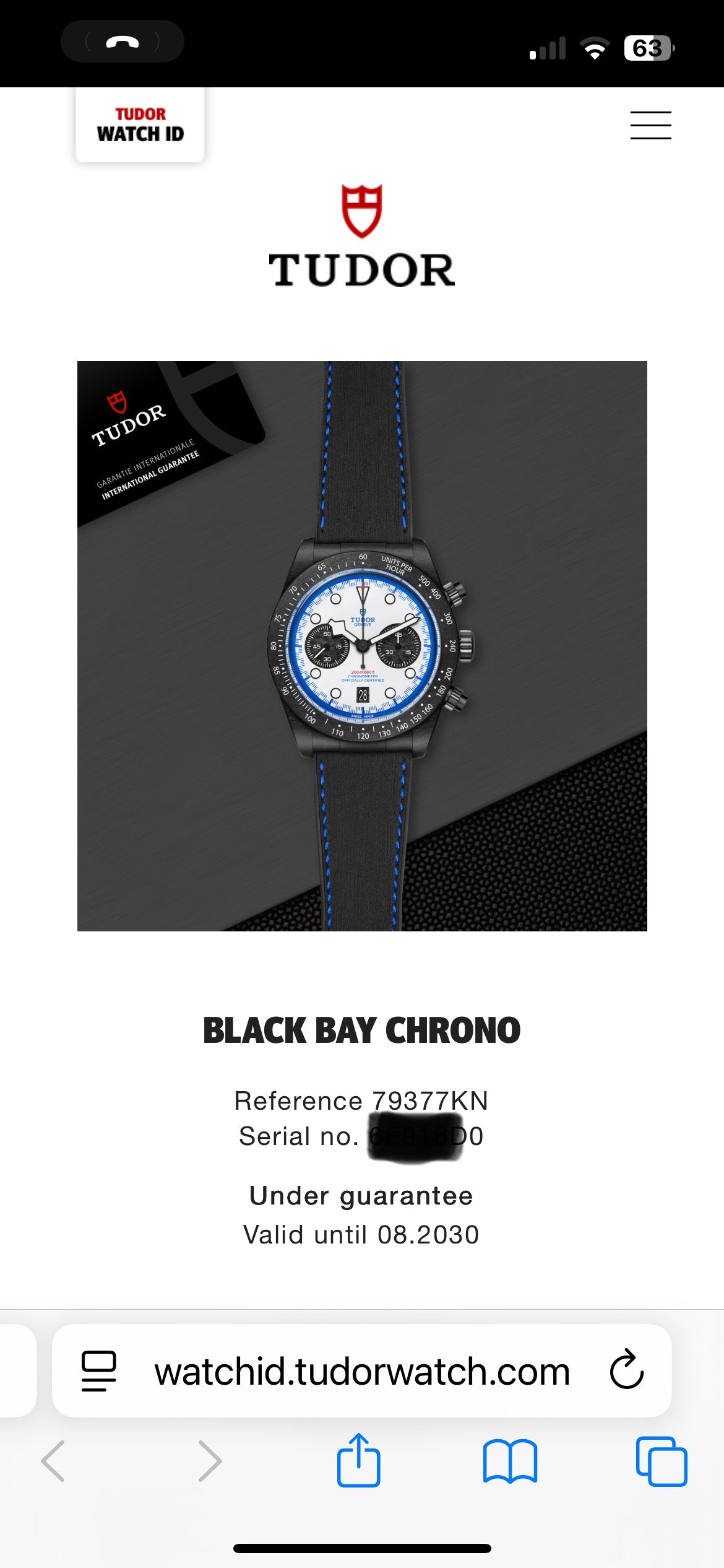 2025 TUDOR Black Bay Chrono 'CARBON 25' - 79377KN - 41mm - Warranty