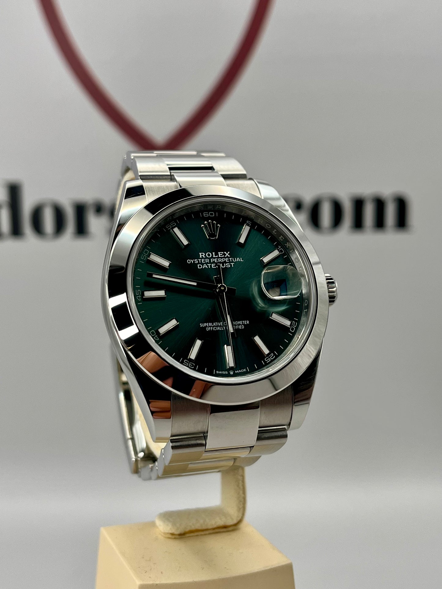 2025 ROLEX Datejust 41mm - 126300 - Mint Green Dial - Full Set