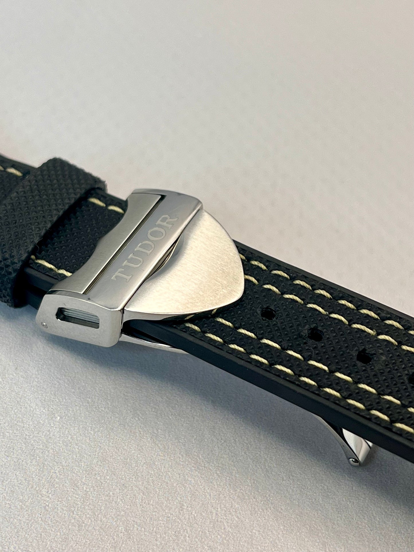 TUDOR OEM 20mm Black Hybrid Strap + OEM Tudor 16mm Clasp