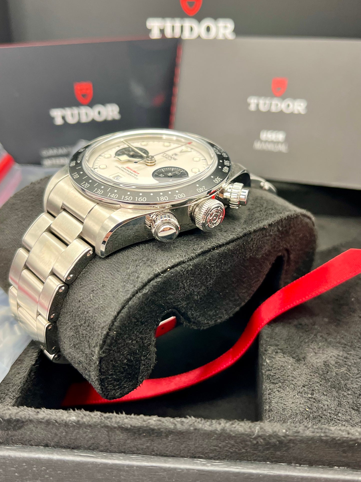 2024 TUDOR Black Bay Chrono - 41mm - Panda Dial - Full Set - Warranty to Aug2029
