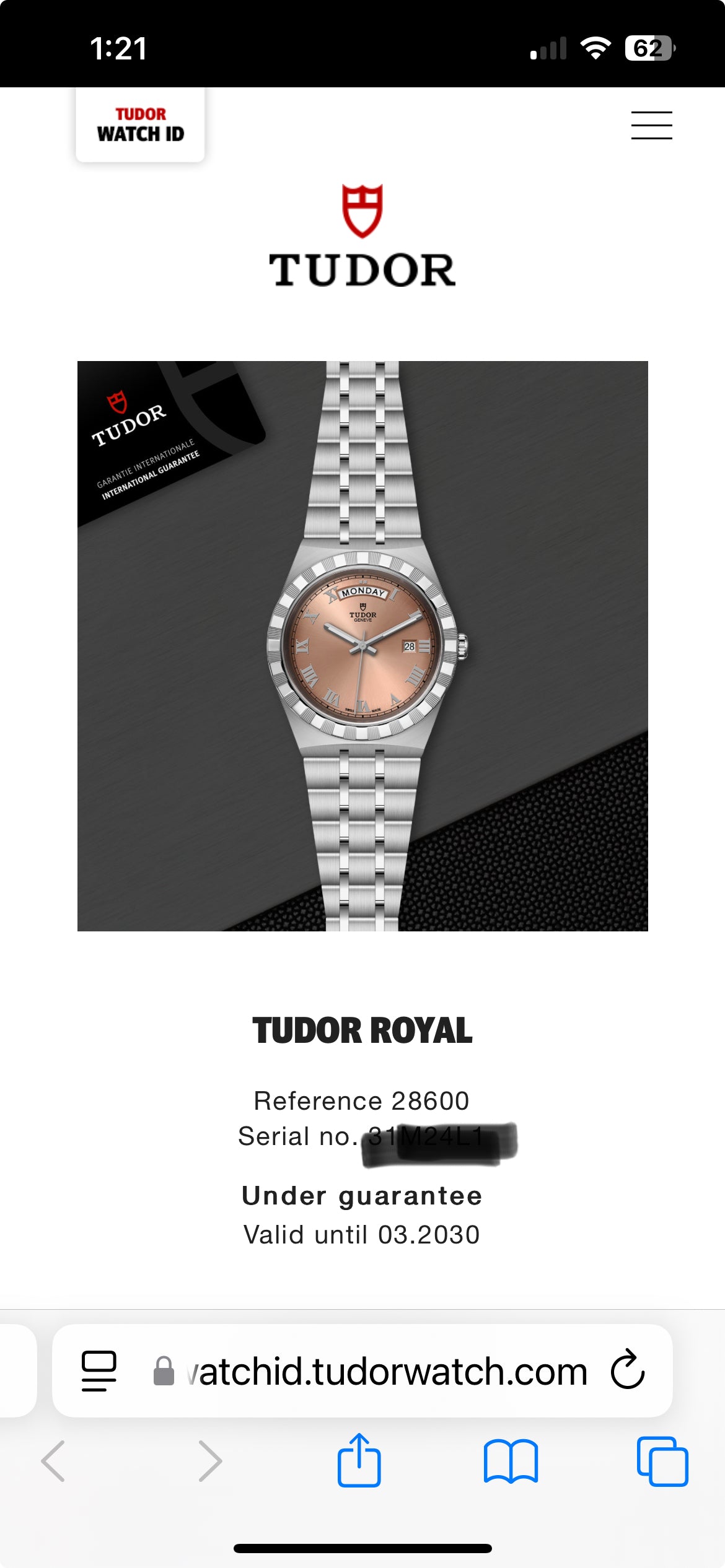 New/Unworn TUDOR Royal Salmon - 28600 - 41 mm - Full Set - Warranty to Mar 2030