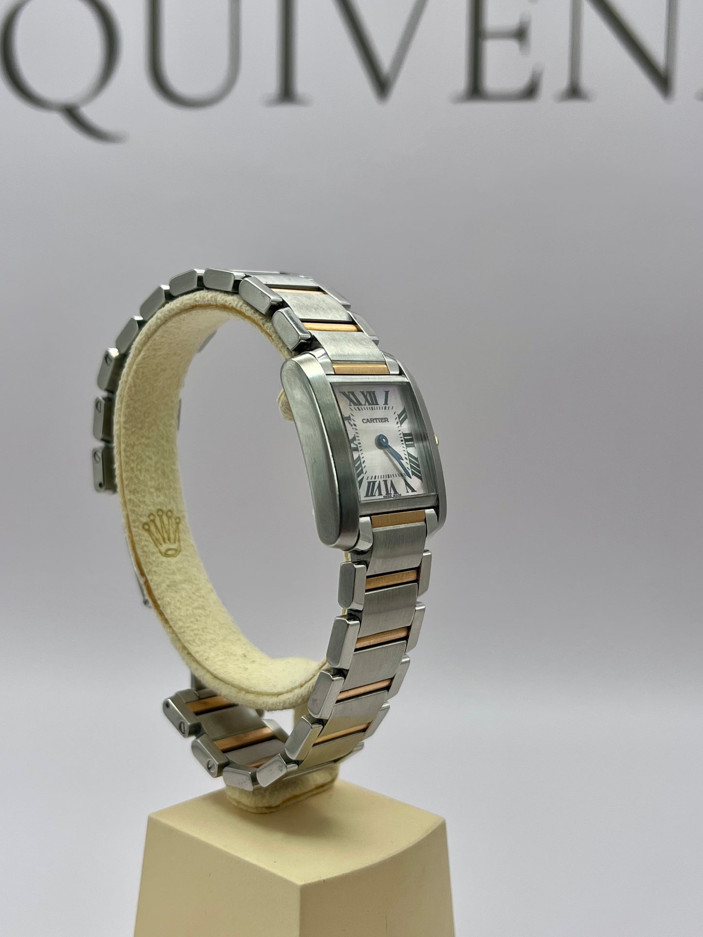 Cartier Tank Francaise Steel & Rose Gold - MOP Dial - Ref 2384