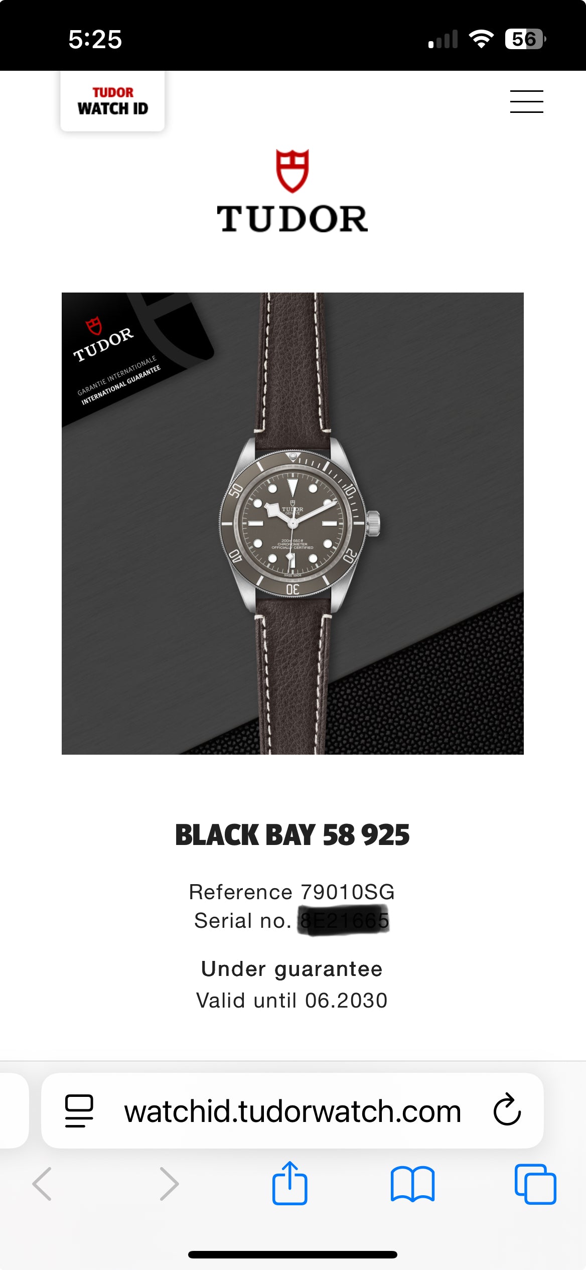 **BRAND NEW** 2025 TUDOR Black Bay 58 - 39mm - 79010SG - 925AG