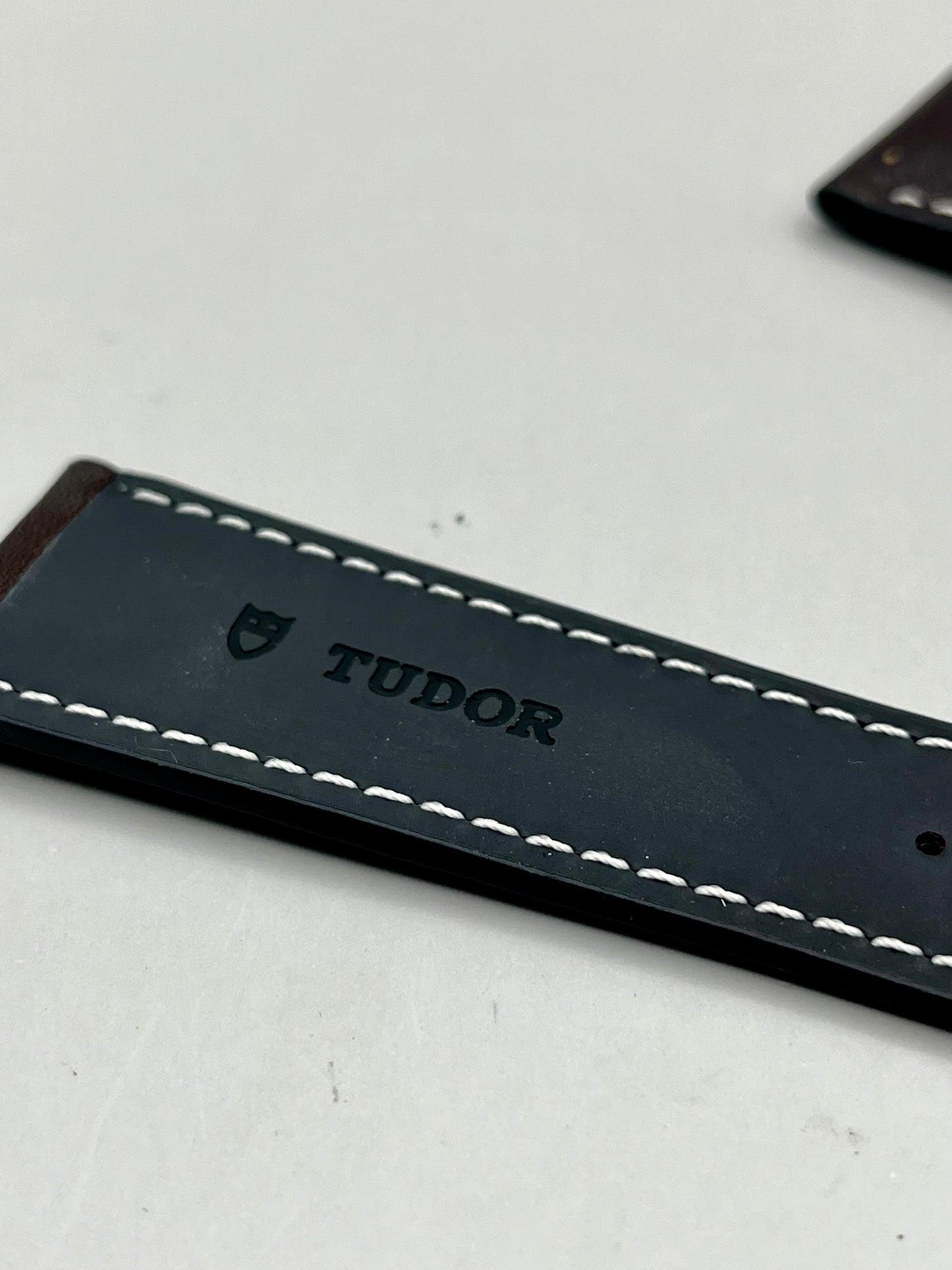 New/Unworn Genuine TUDOR Dark Brown Leather Strap 22mm