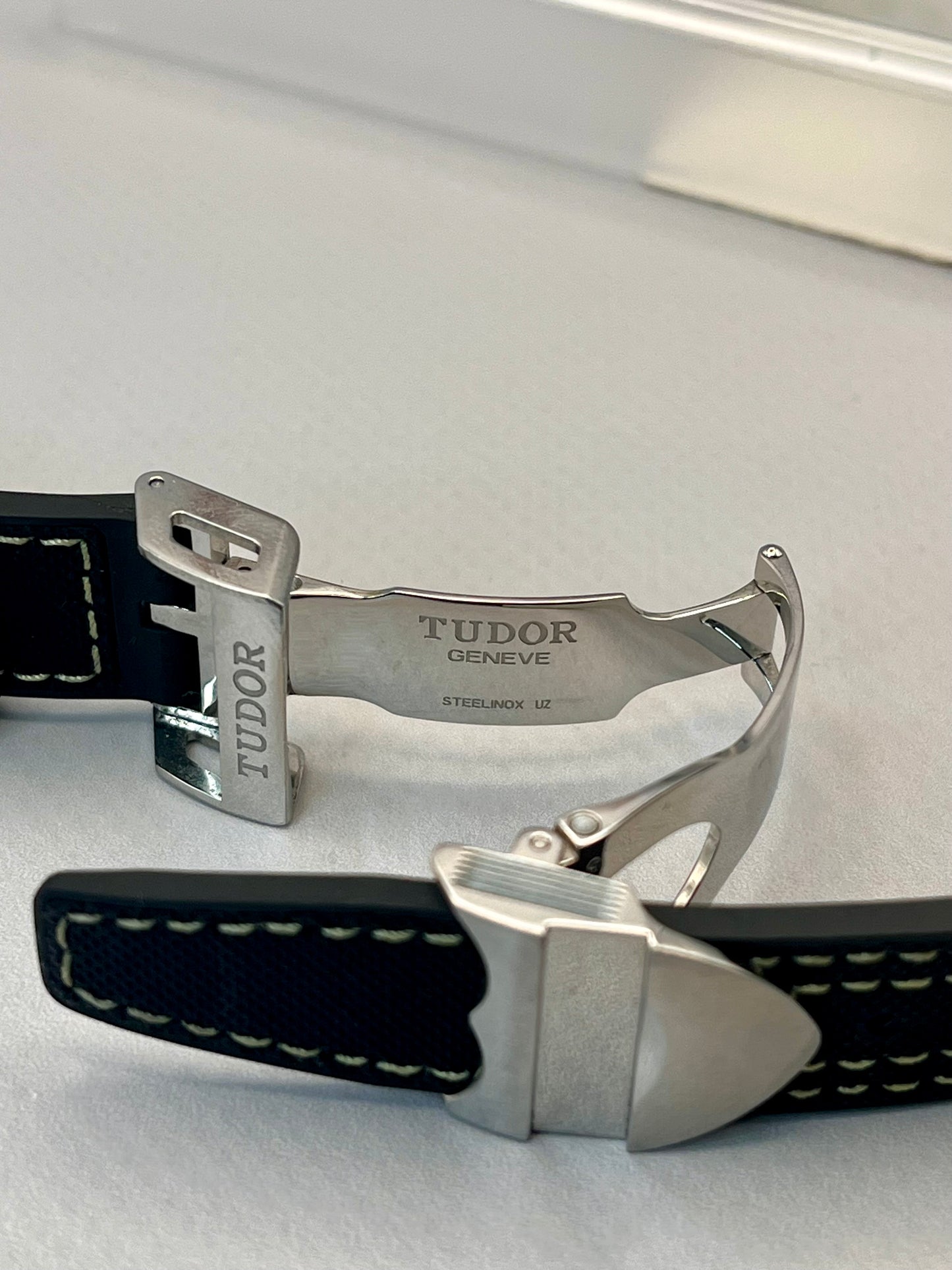 TUDOR OEM 20mm Black Hybrid Strap + OEM Tudor 16mm Clasp