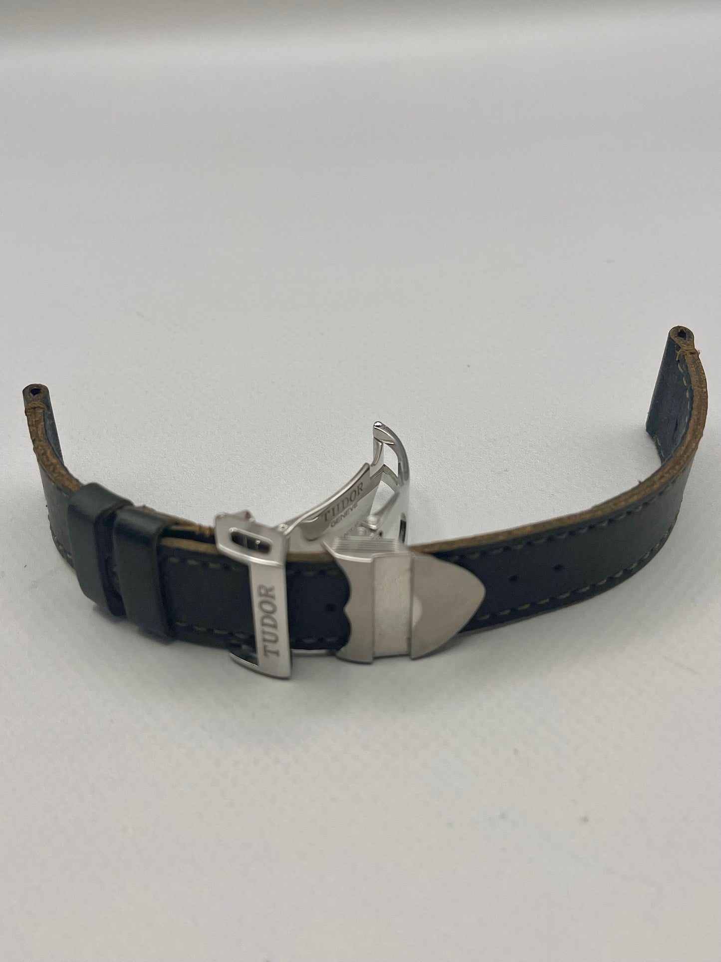 22mm Tudor Brown Leather Strap + 18mm Clasp