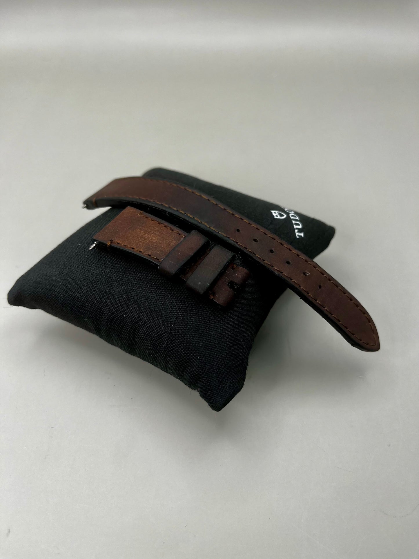 Genuine TUDOR Dark Brown Leather Strap 20mm