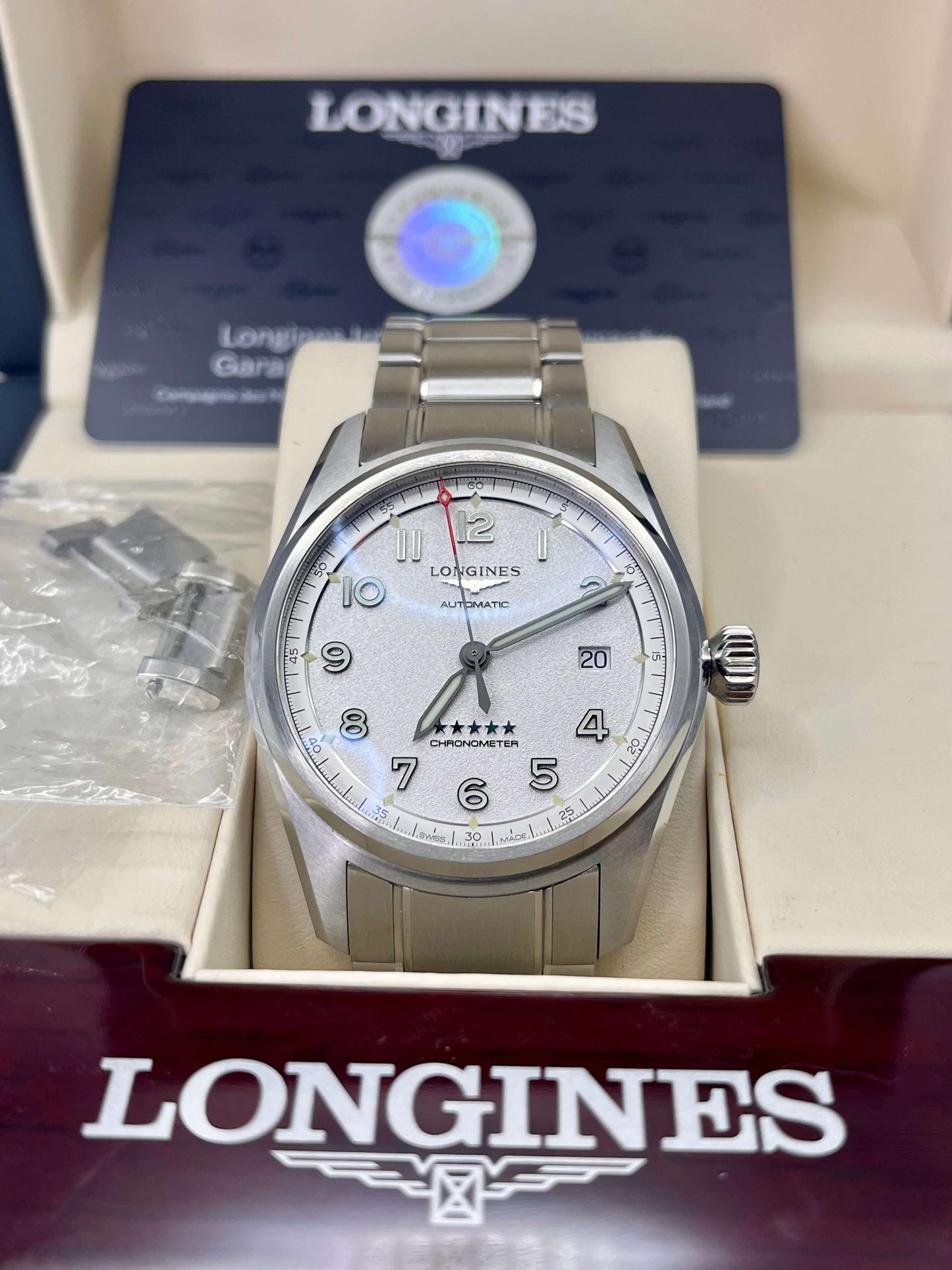 LONGINES Spirit Silver - L3.810.4.7.36 - 40mm - Full Set