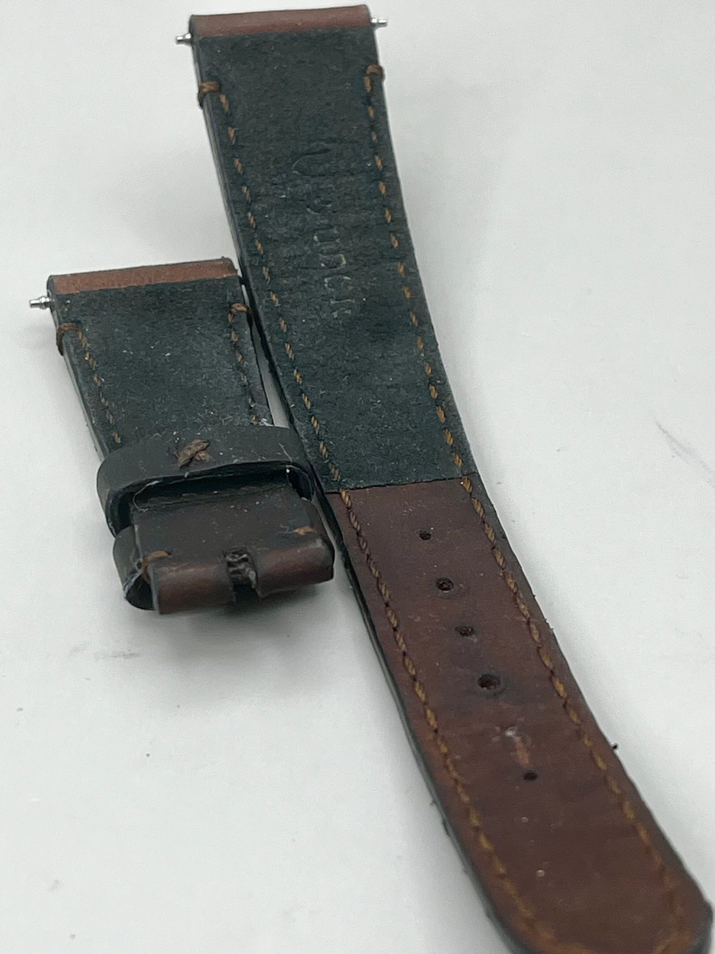 Genuine TUDOR Dark Brown Leather Strap 20mm