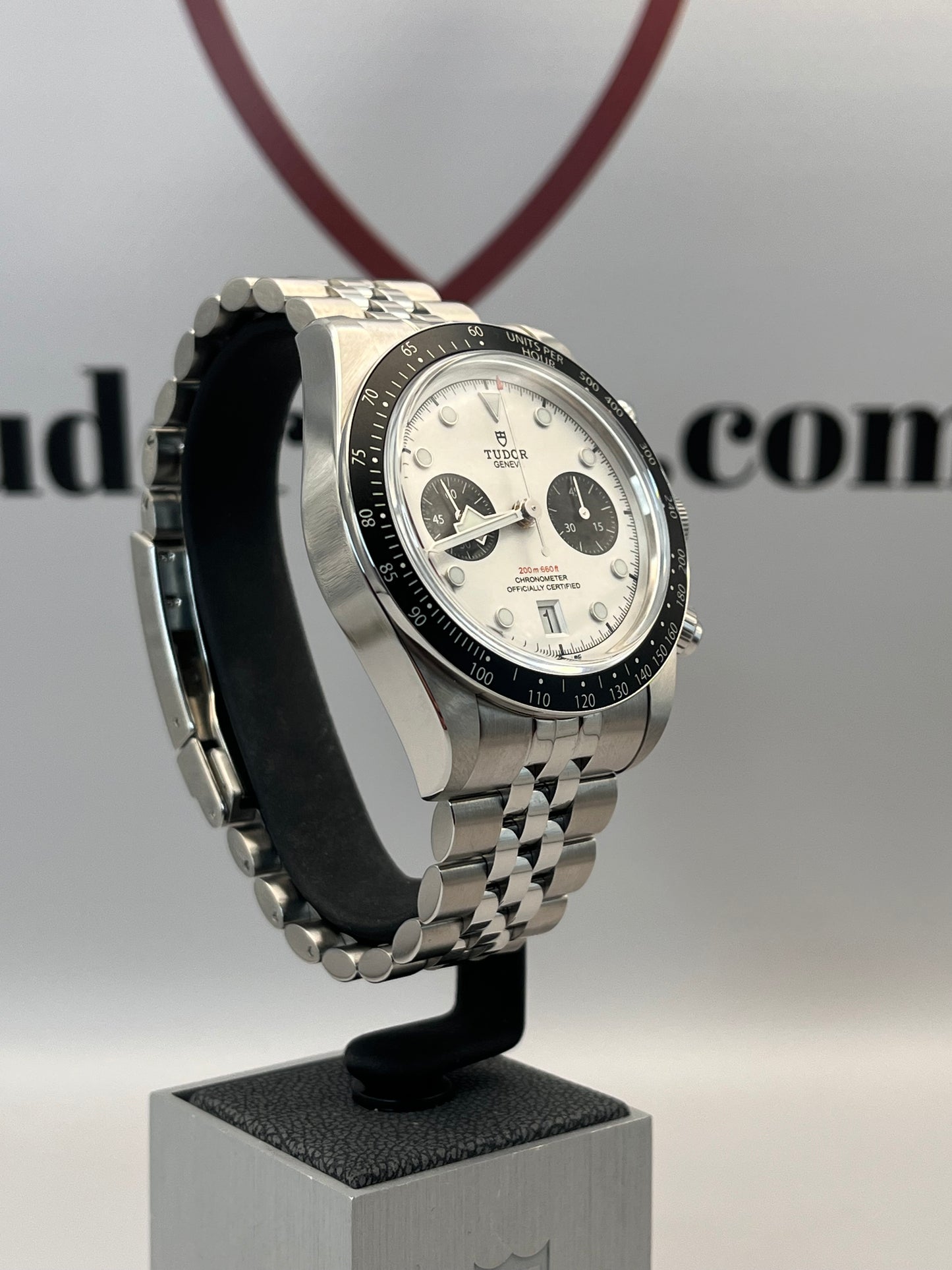 May 2025 TUDOR Black Bay Chrono 'Panda' on OEM Tudor Jubilee Strap - 41mm