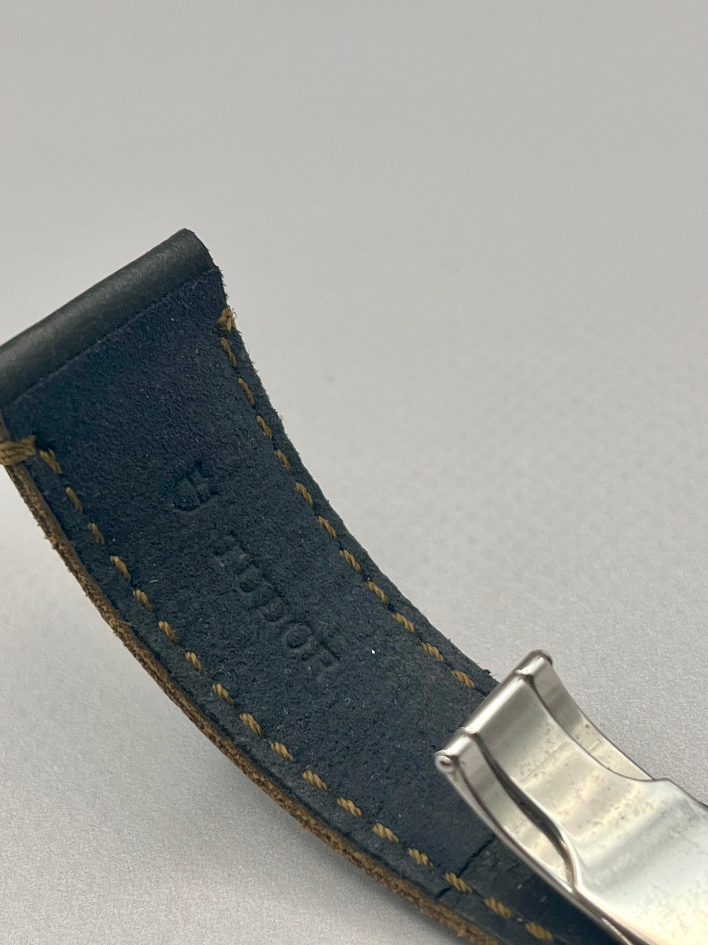 22mm Tudor Brown Leather Strap + 18mm Clasp
