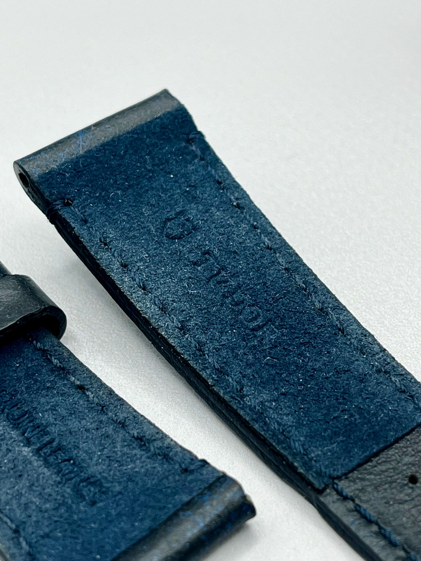 New/Unworn Genuine TUDOR Blue Leather Strap 22mm