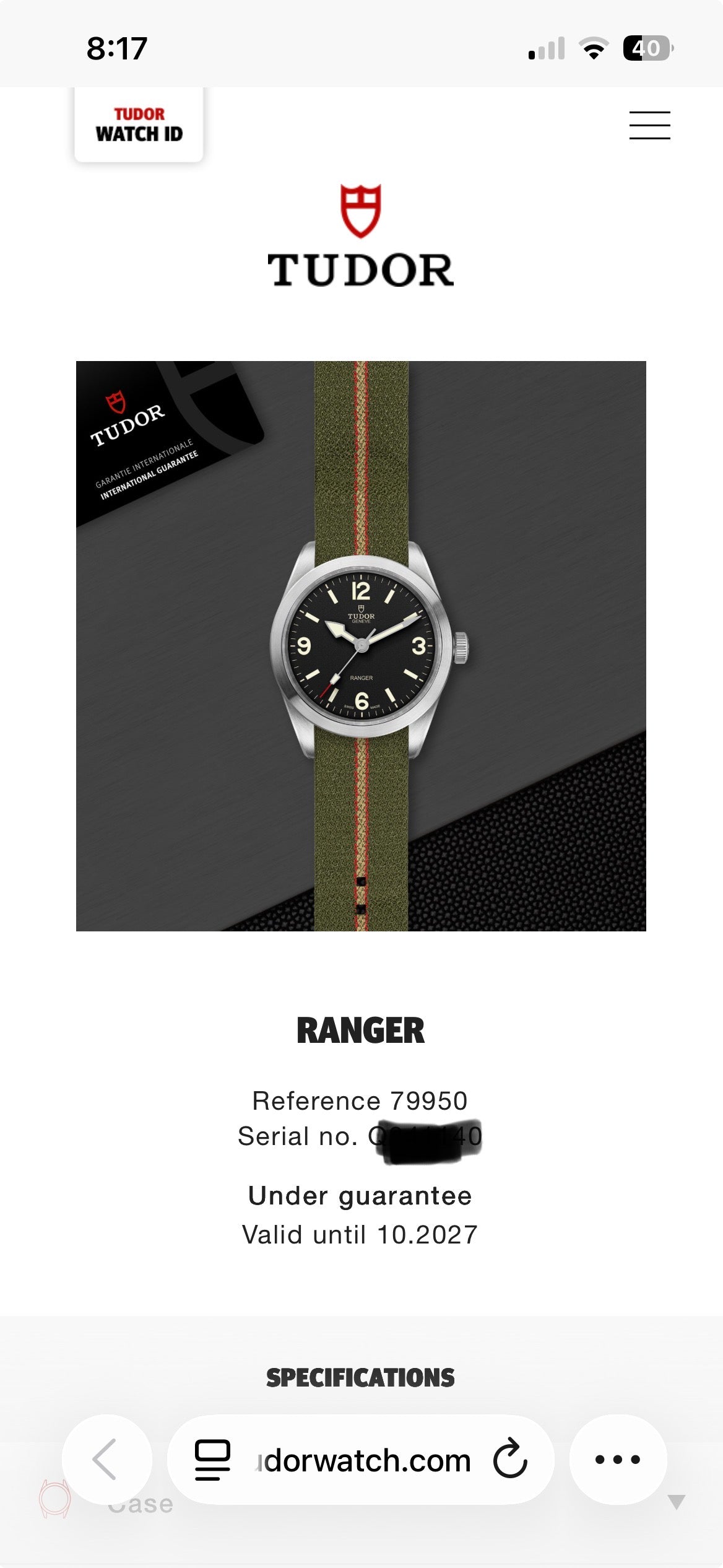 2022 TUDOR Ranger 79950 - 39mm - Full Set + Warranty