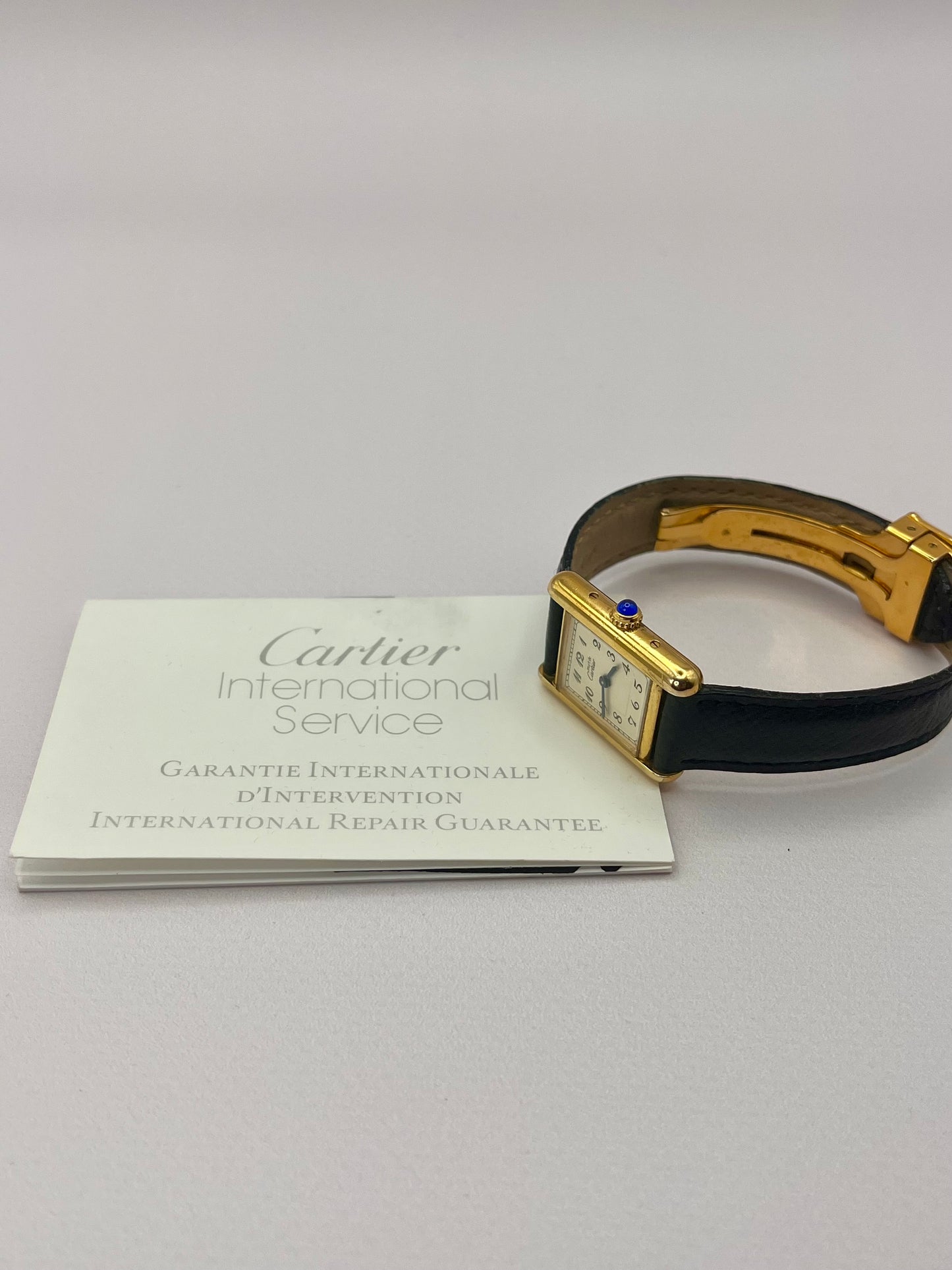 Cartier Tank Vermeil Ladies Watch - Quartz - 20mmx28mm