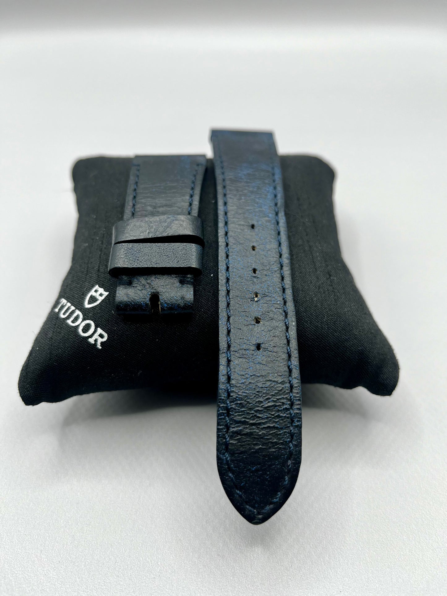 New/Unworn Genuine TUDOR Blue Leather Strap 22mm