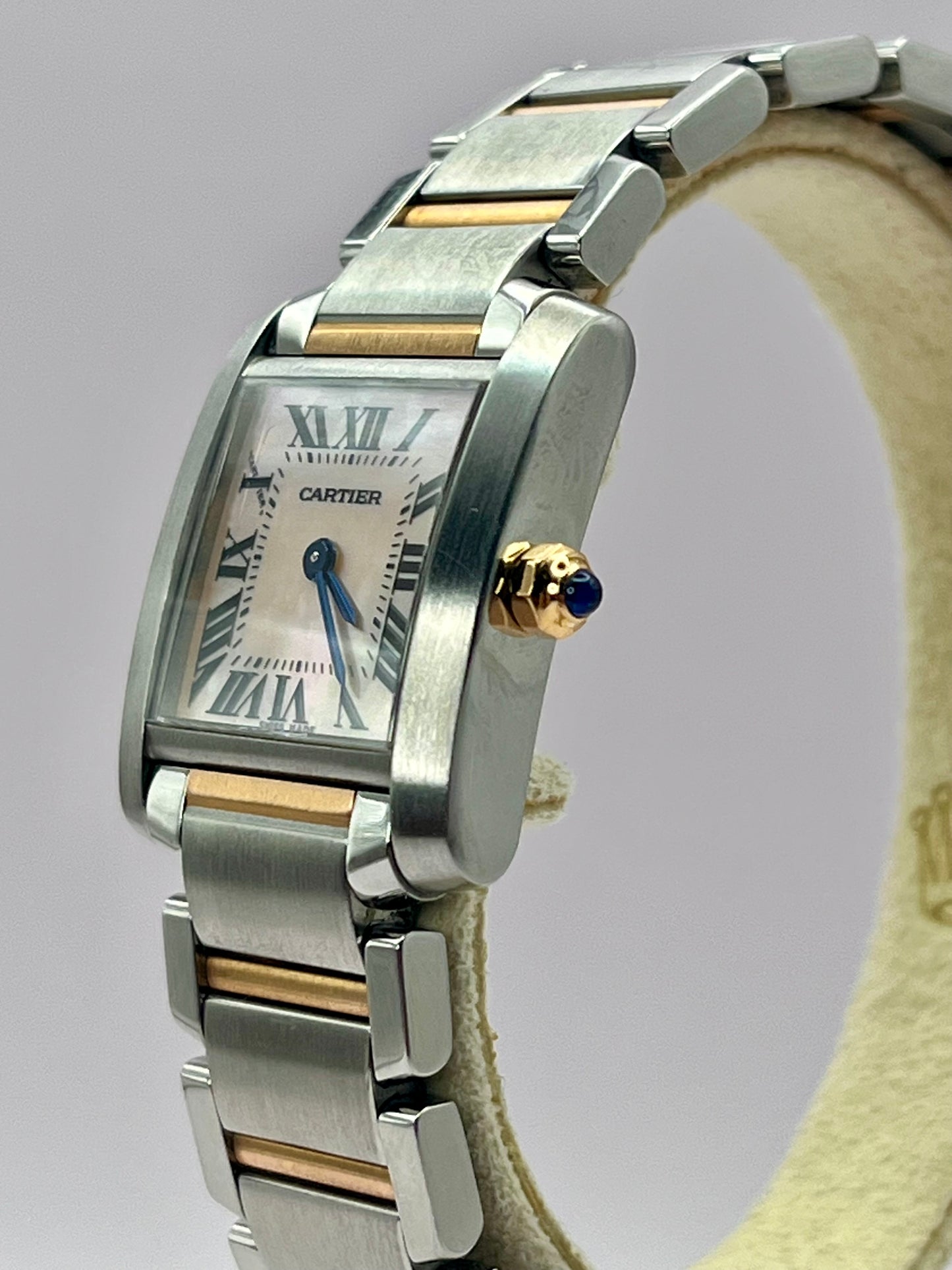 Cartier Tank Francaise Steel & Rose Gold - MOP Dial - Ref 2384