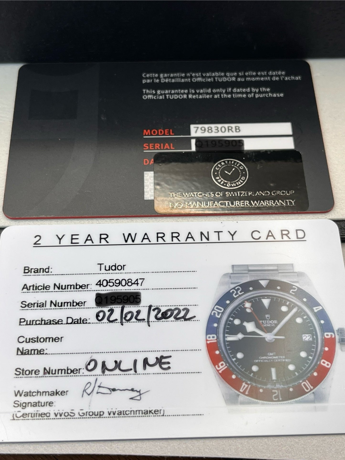 TUDOR Black Bay GMT 'Pepsi' - 79830RB - 41mm - Full Set