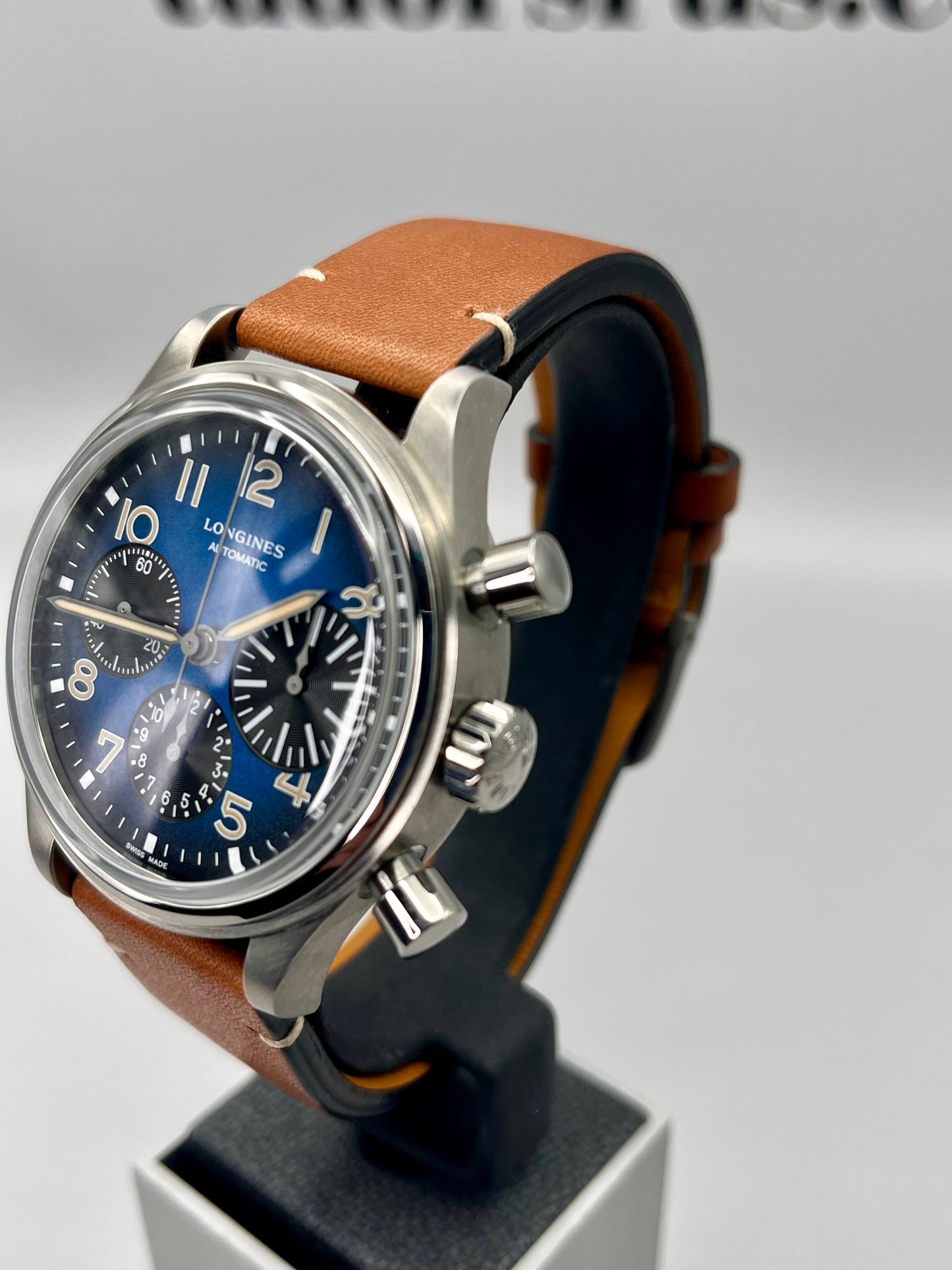 2024 LONGINES Avigation Blue 'BIG EYE' - L2.816.1.93.2 - 41mm - Warranty to 2029