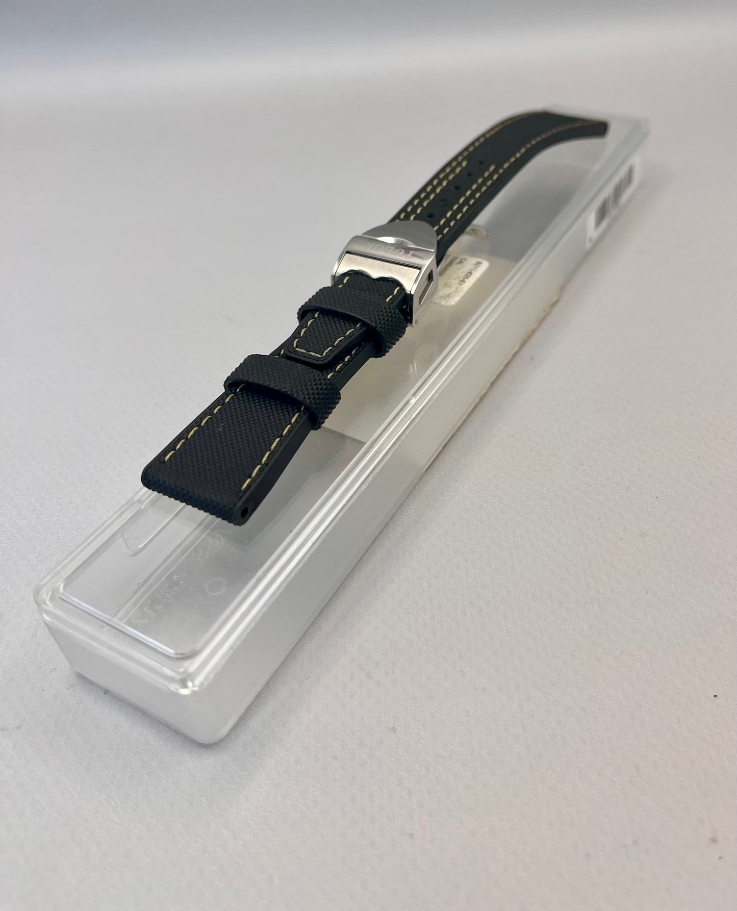 TUDOR OEM 20mm Black Hybrid Strap + OEM Tudor 16mm Clasp
