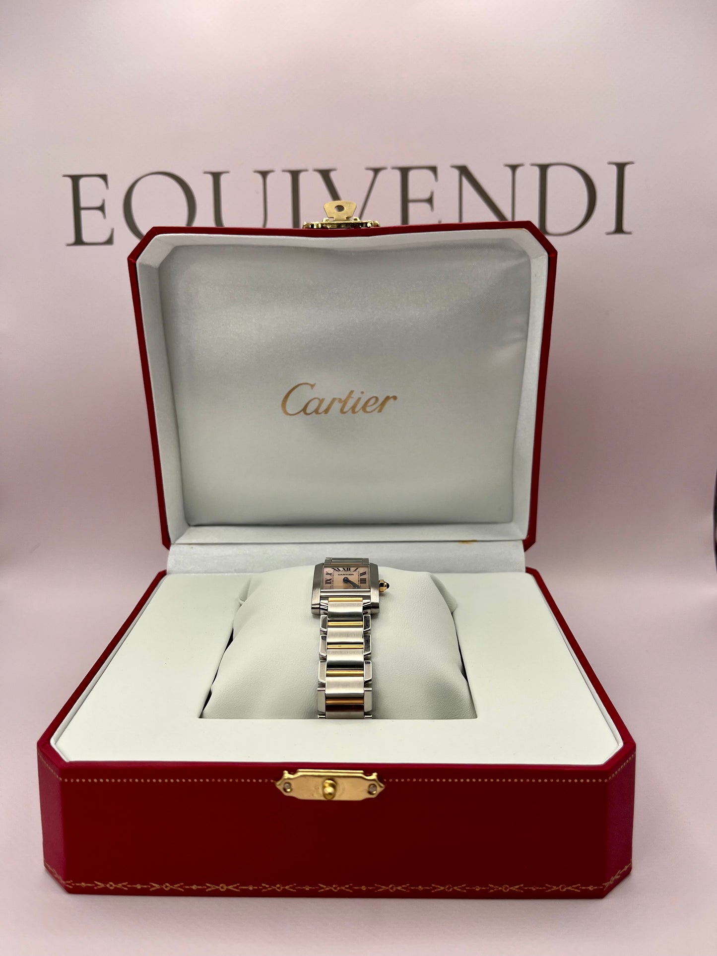 Cartier Tank Francaise Steel & Rose Gold - MOP Dial - Ref 2384