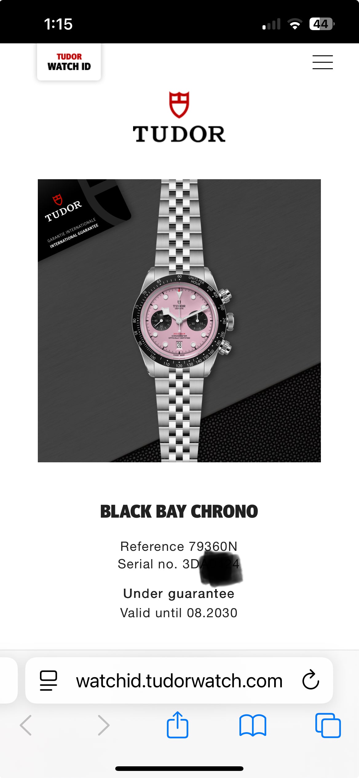 *BRAND NEW* TUDOR Black Bay Chrono Miami Pink - 79360N - 41mm - Full Set
