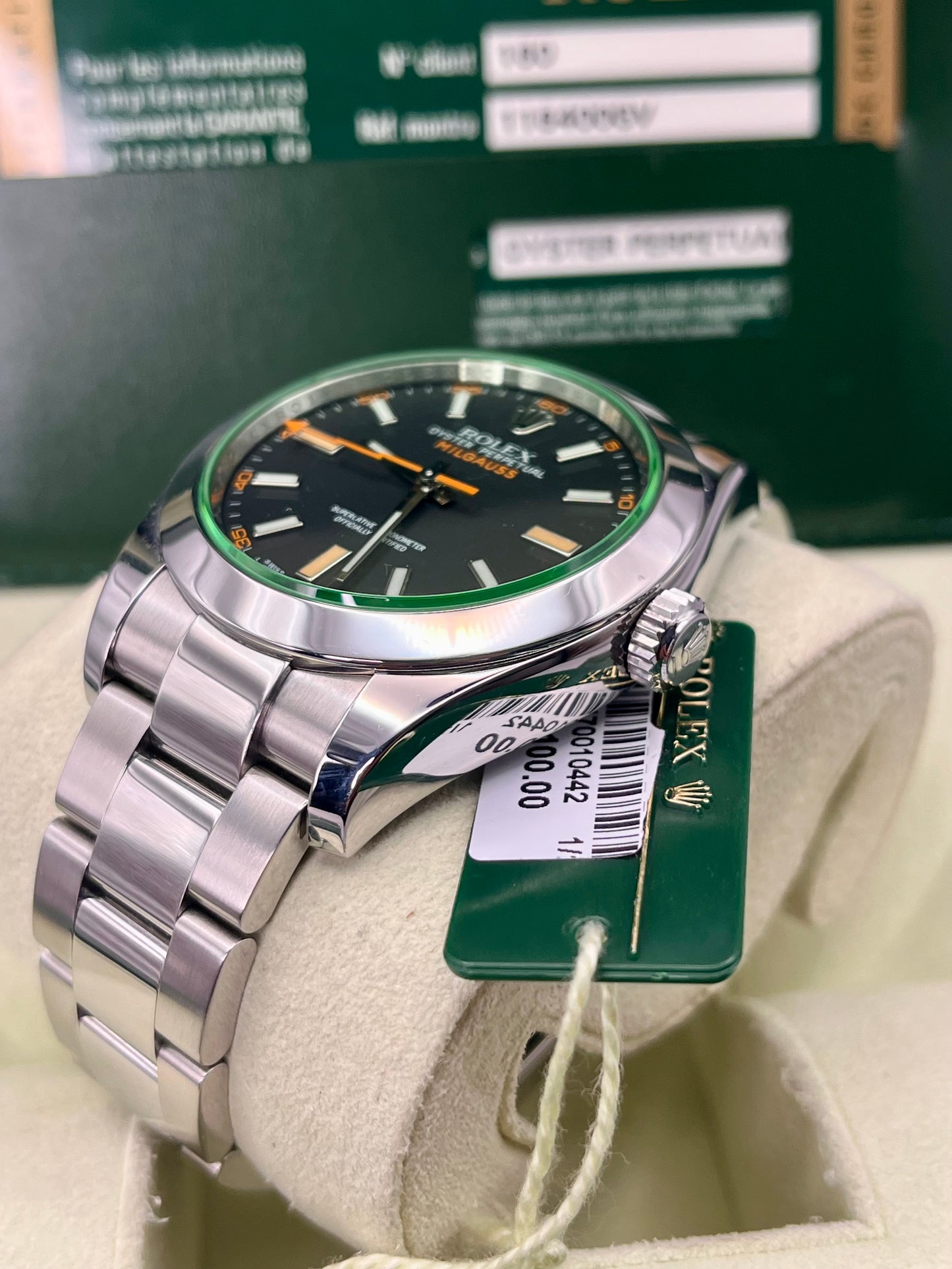 ROLEX Milgauss - 116400GV - 40 mm - Full Set - MINT