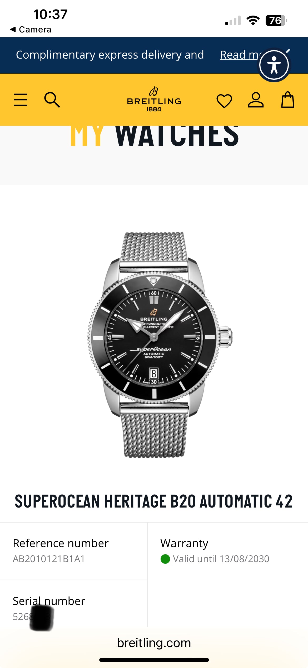 **BRAND NEW** BREITLING Superocean Heritage B20 - 42mm - AB2010121B1A1