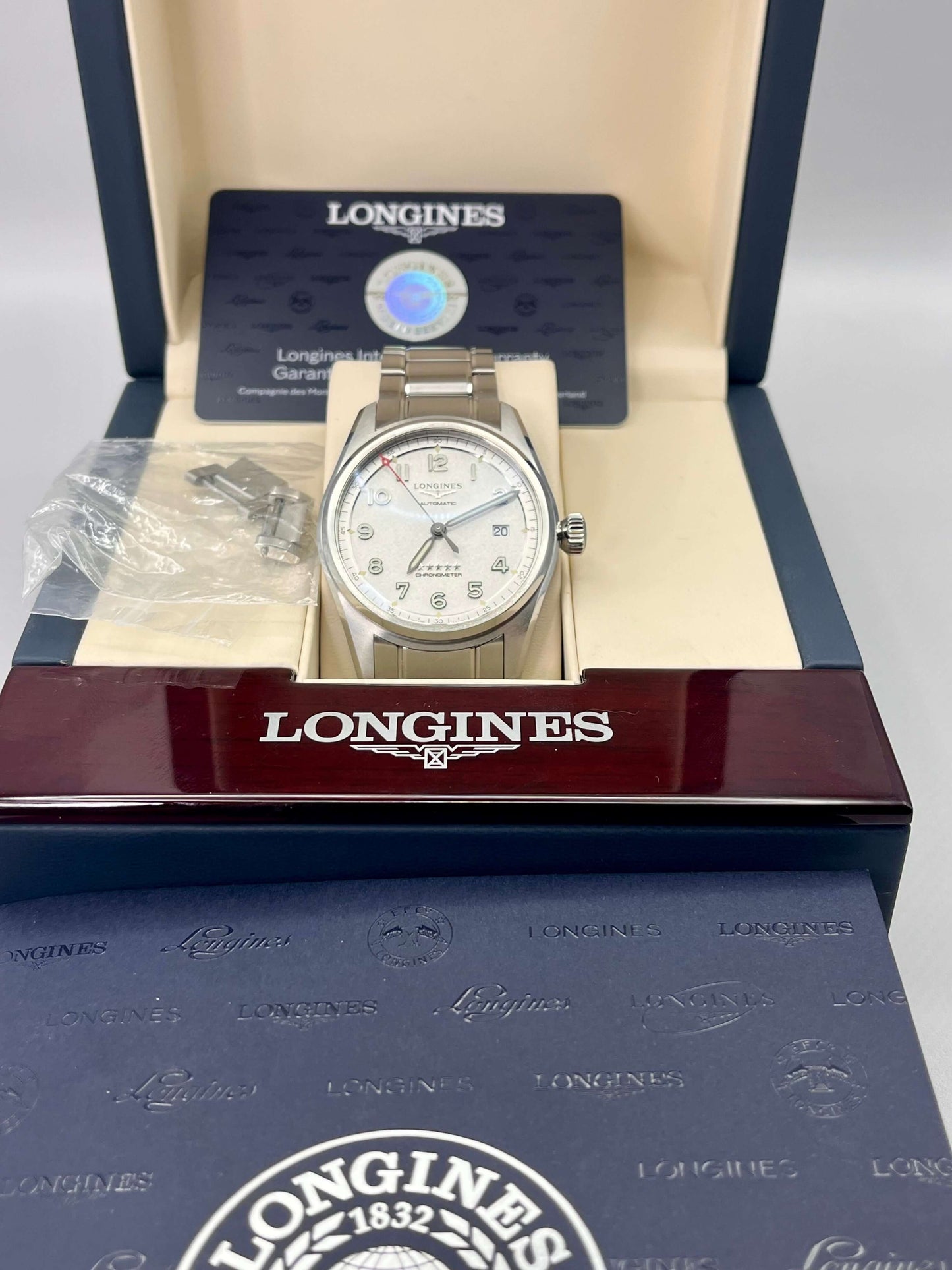 LONGINES Spirit Silver - L3.810.4.7.36 - 40mm - Full Set