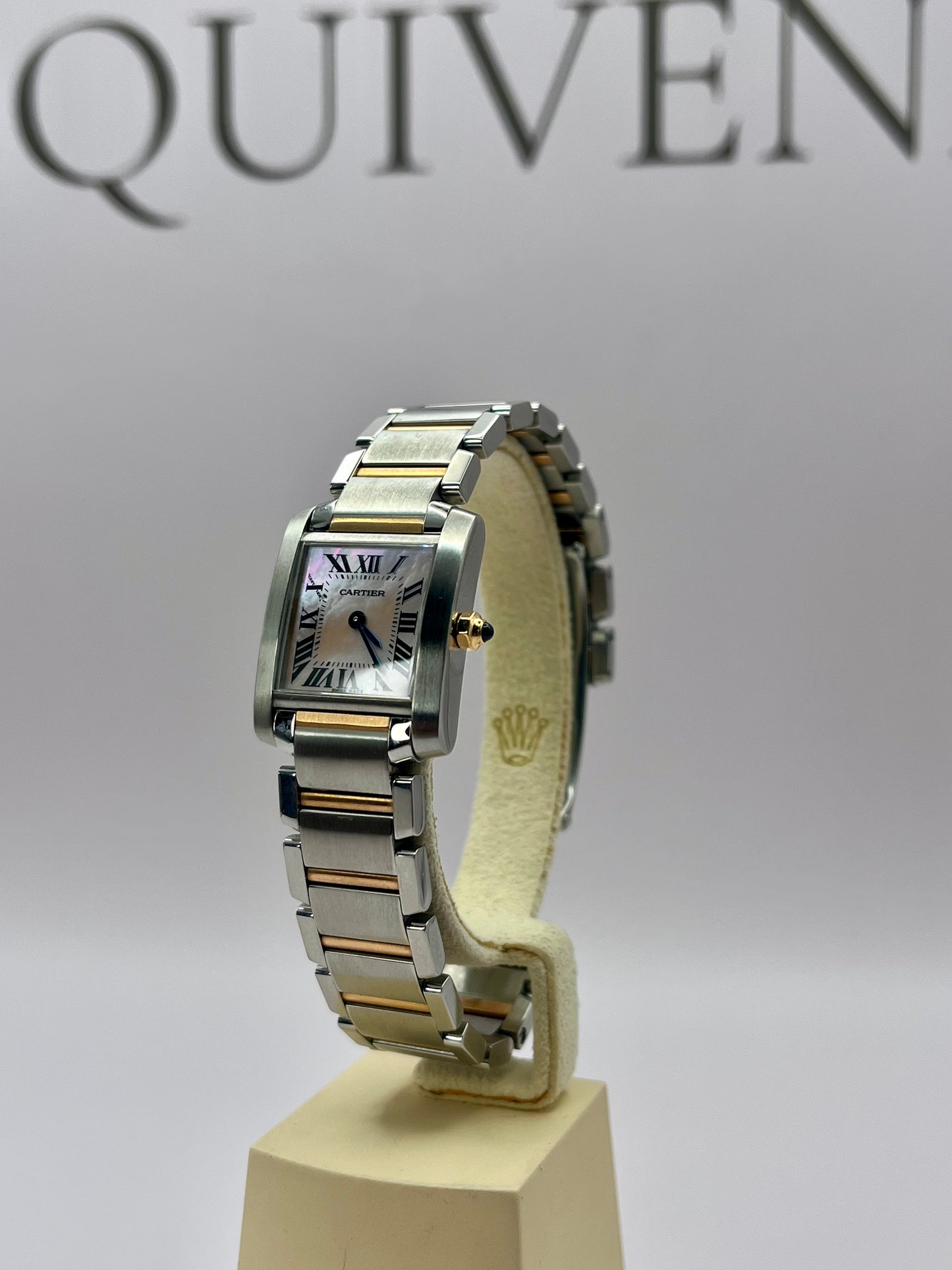 Cartier Tank Francaise Steel & Rose Gold - MOP Dial - Ref 2384