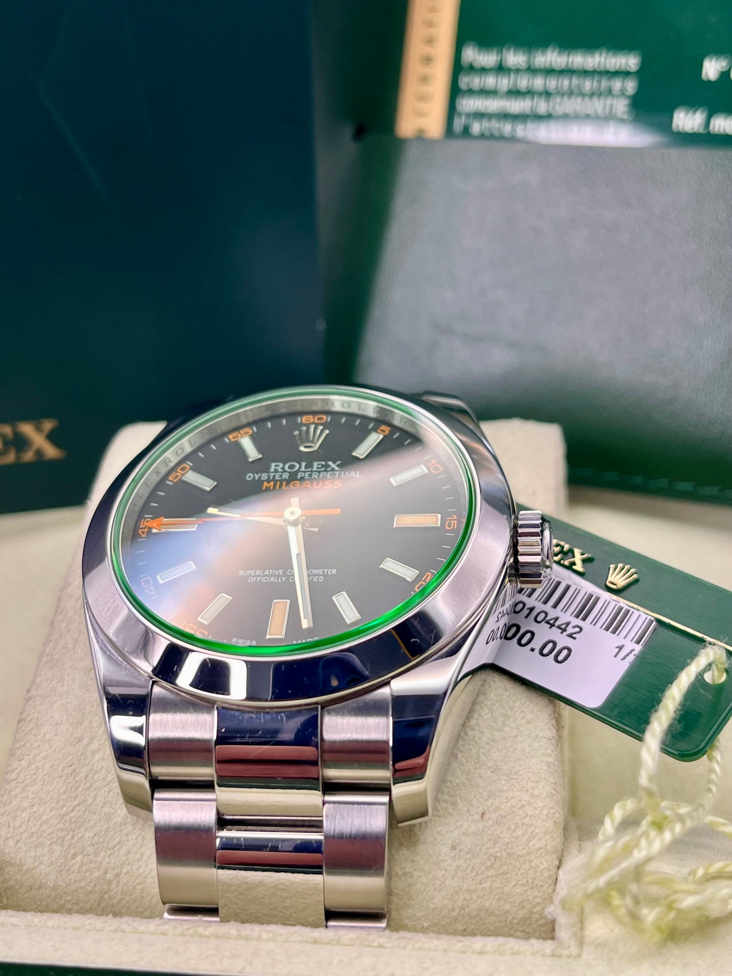 ROLEX Milgauss - 116400GV - 40 mm - Full Set - MINT