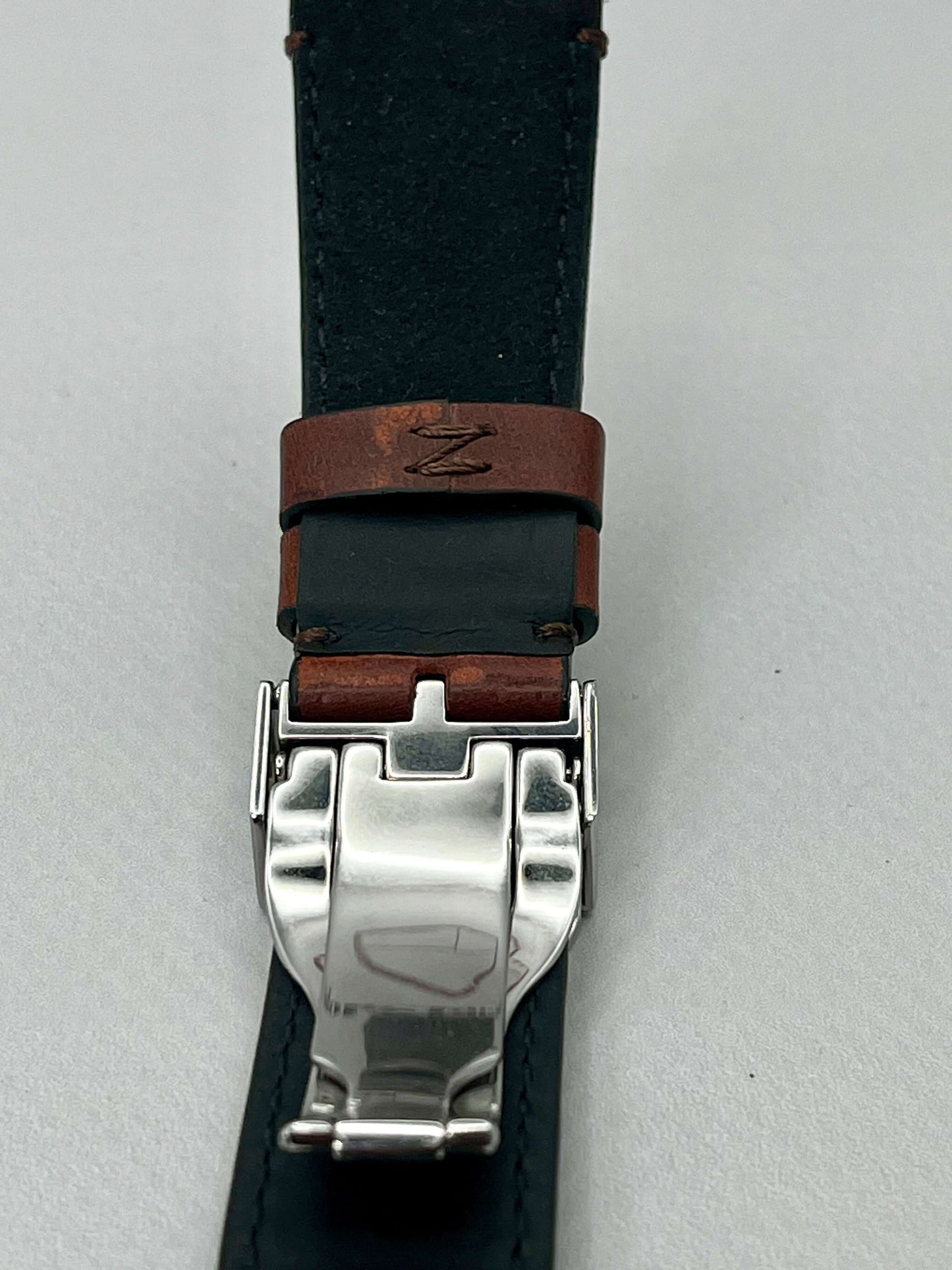 Genuine TUDOR OEM UNWORN Brown Leather Strap 22mm & TUDOR 18mm Clasp