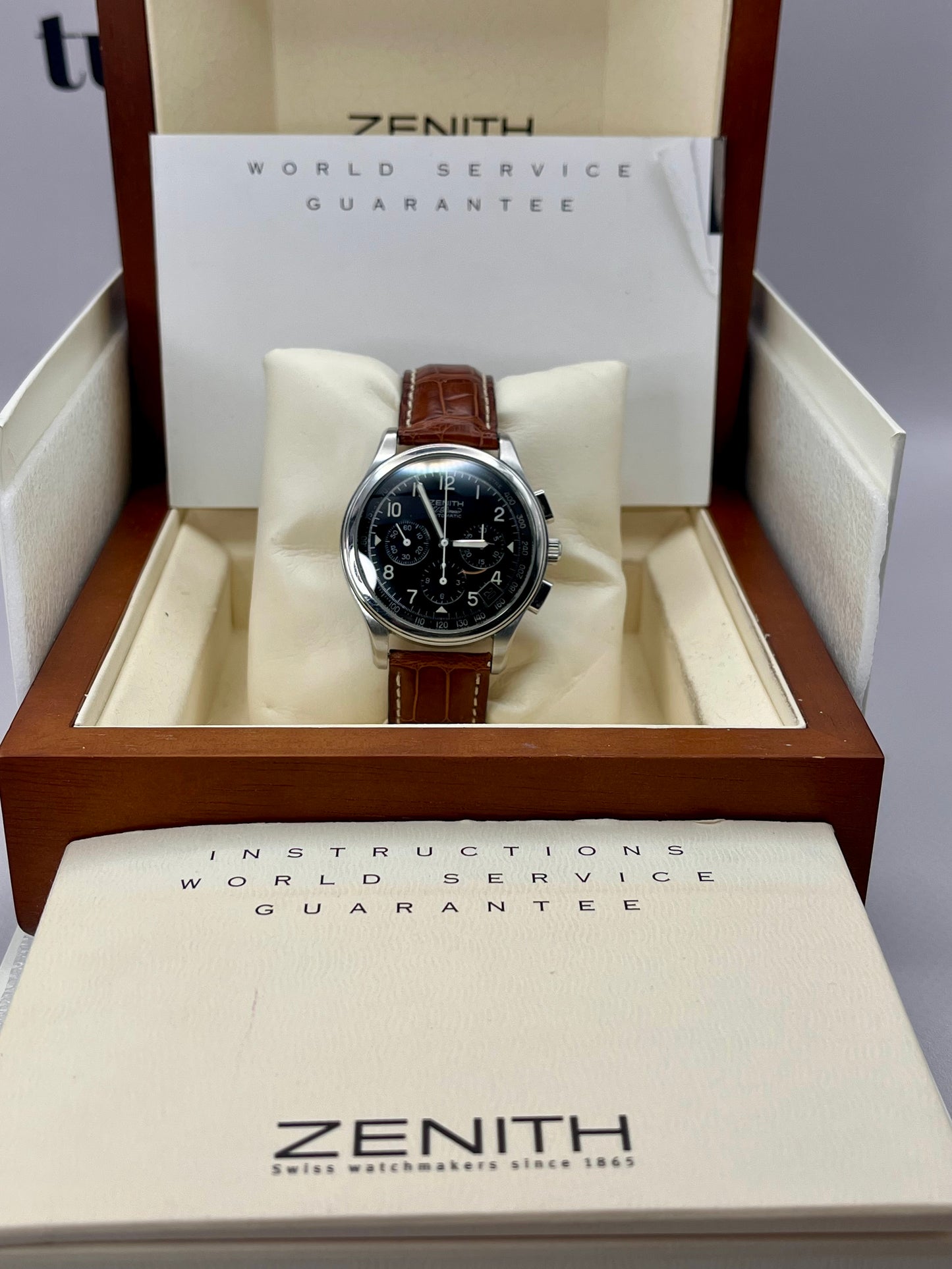ZENITH El Primero 38mm Chrono - ref 01.0500.400 - Full Set