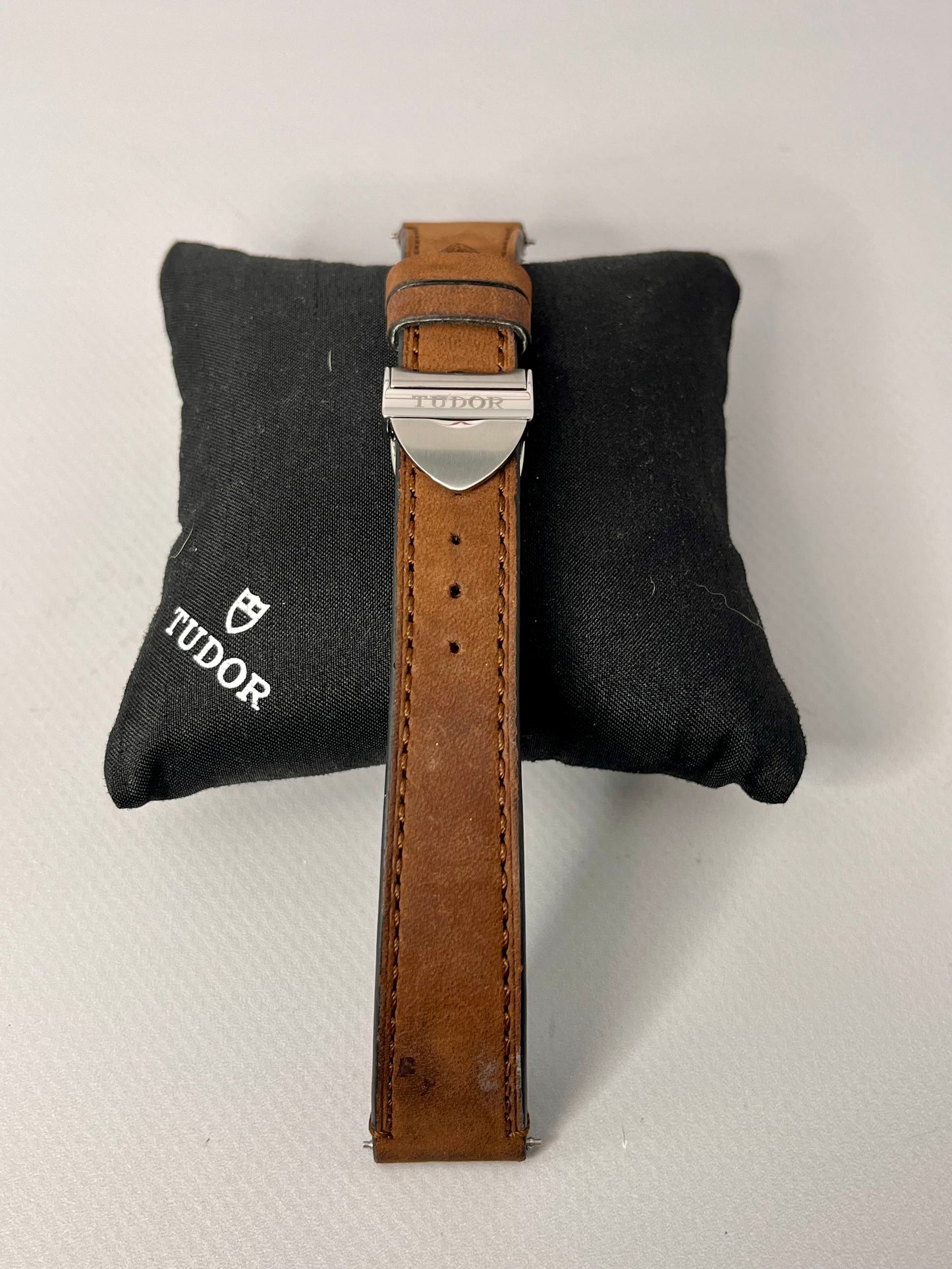 TUDOR OEM 20mm NuBuck Leather Strap + OEM Tudor Stainless 16mm Clasp