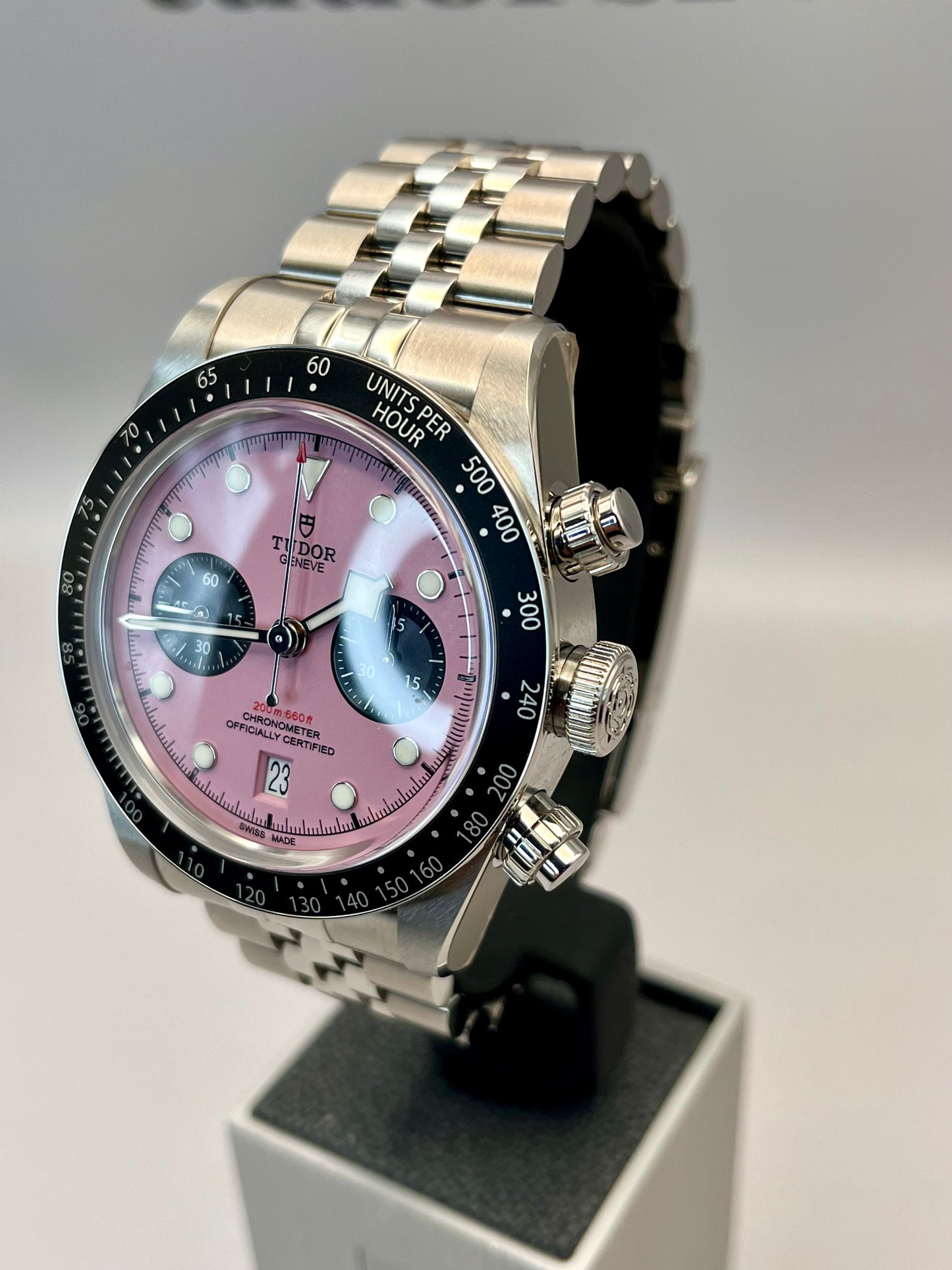 2025 *UNWORN* TUDOR Black Bay Chrono Miami Pink - 79360N - 41mm - Full Set