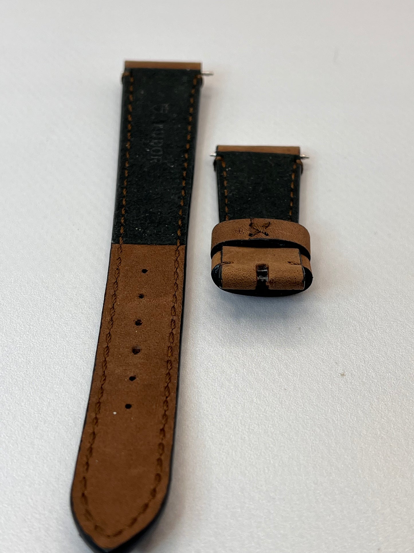 New/Unworn TUDOR OEM Brown Nu Buck Leather Strap 20mm