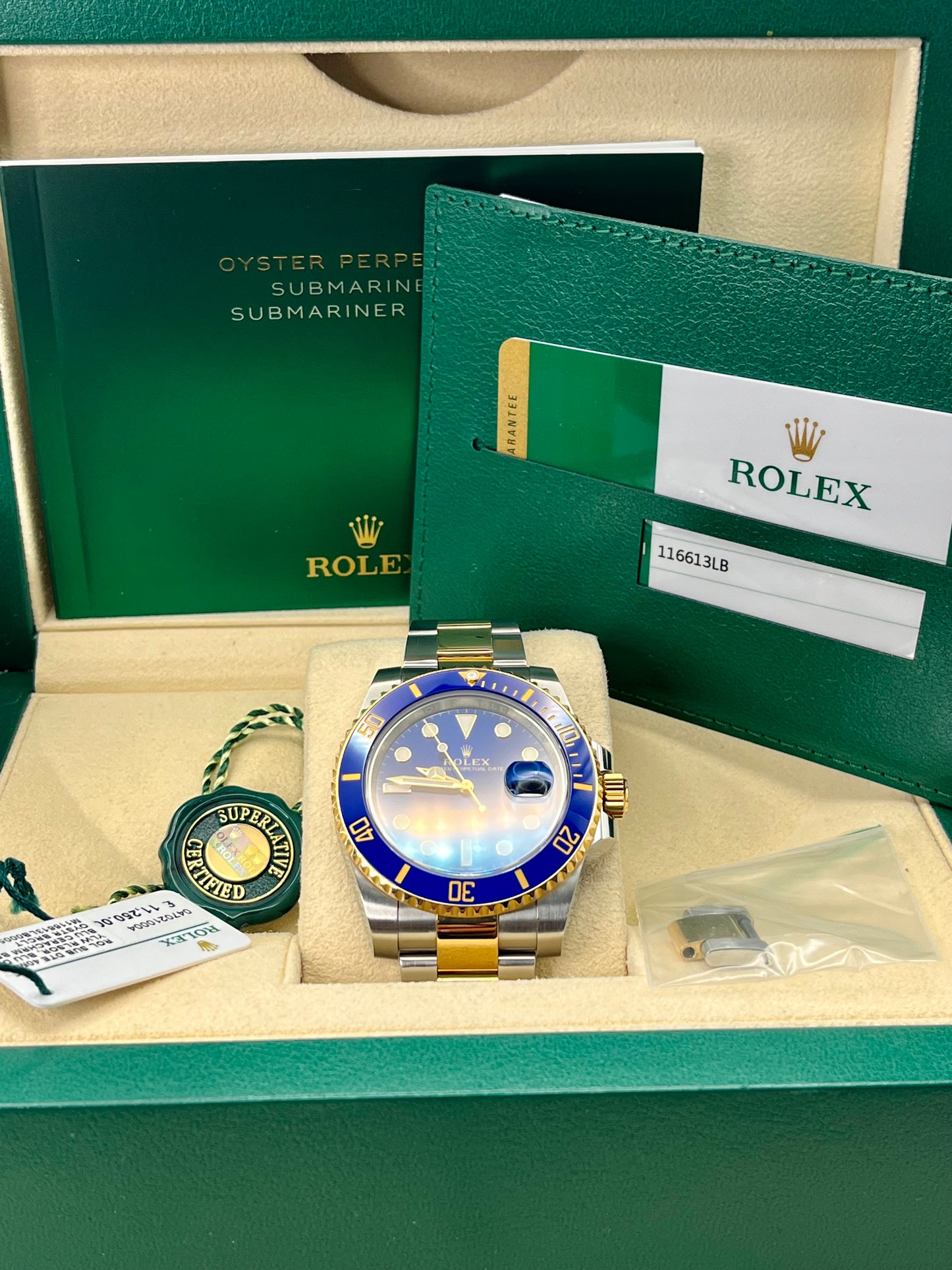 2020 ROLEX Submariner 'Bluesy' - 116613LB - 40mm - Full Set