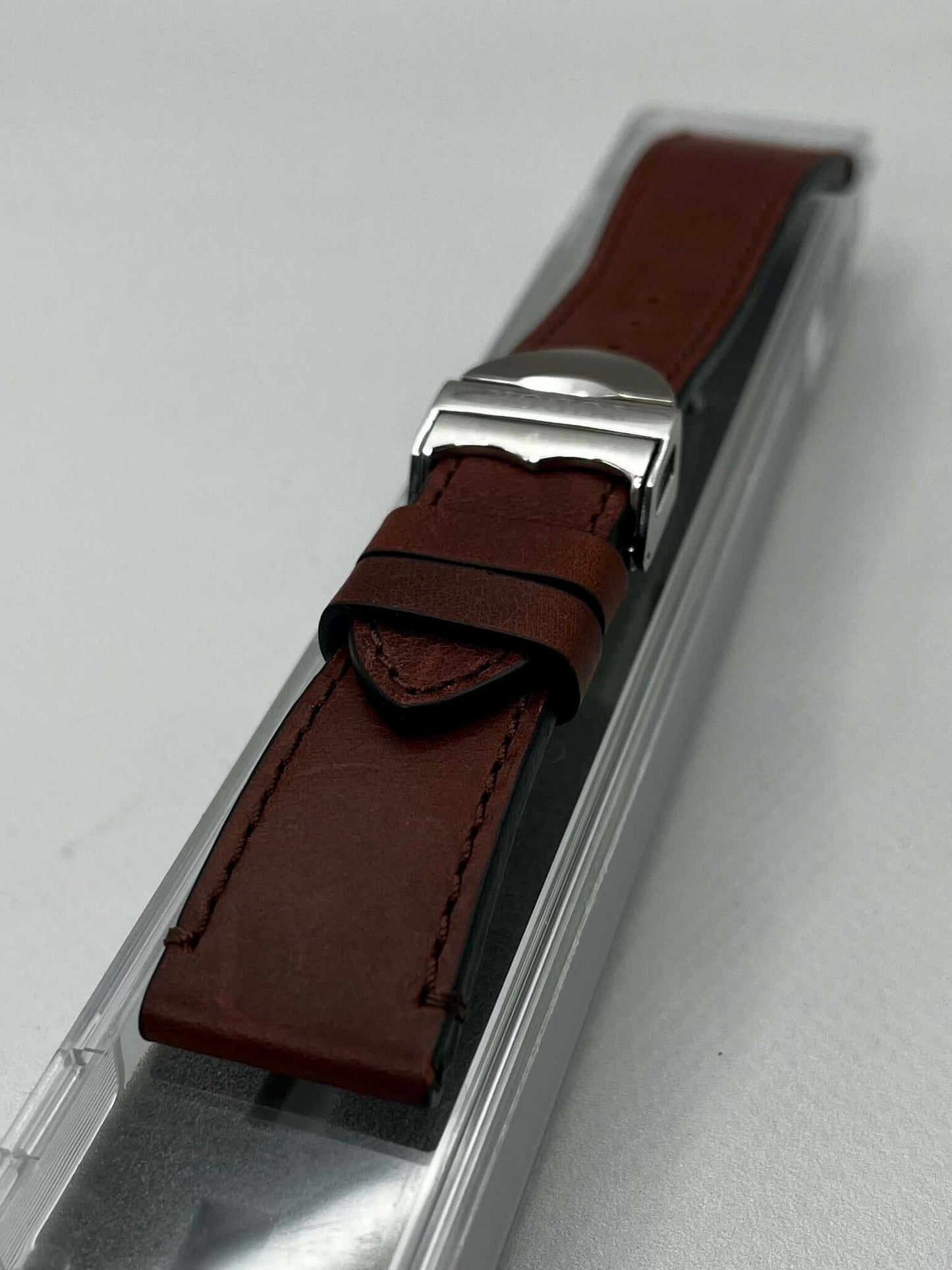Genuine TUDOR OEM UNWORN Brown Leather Strap 22mm & TUDOR 18mm Clasp