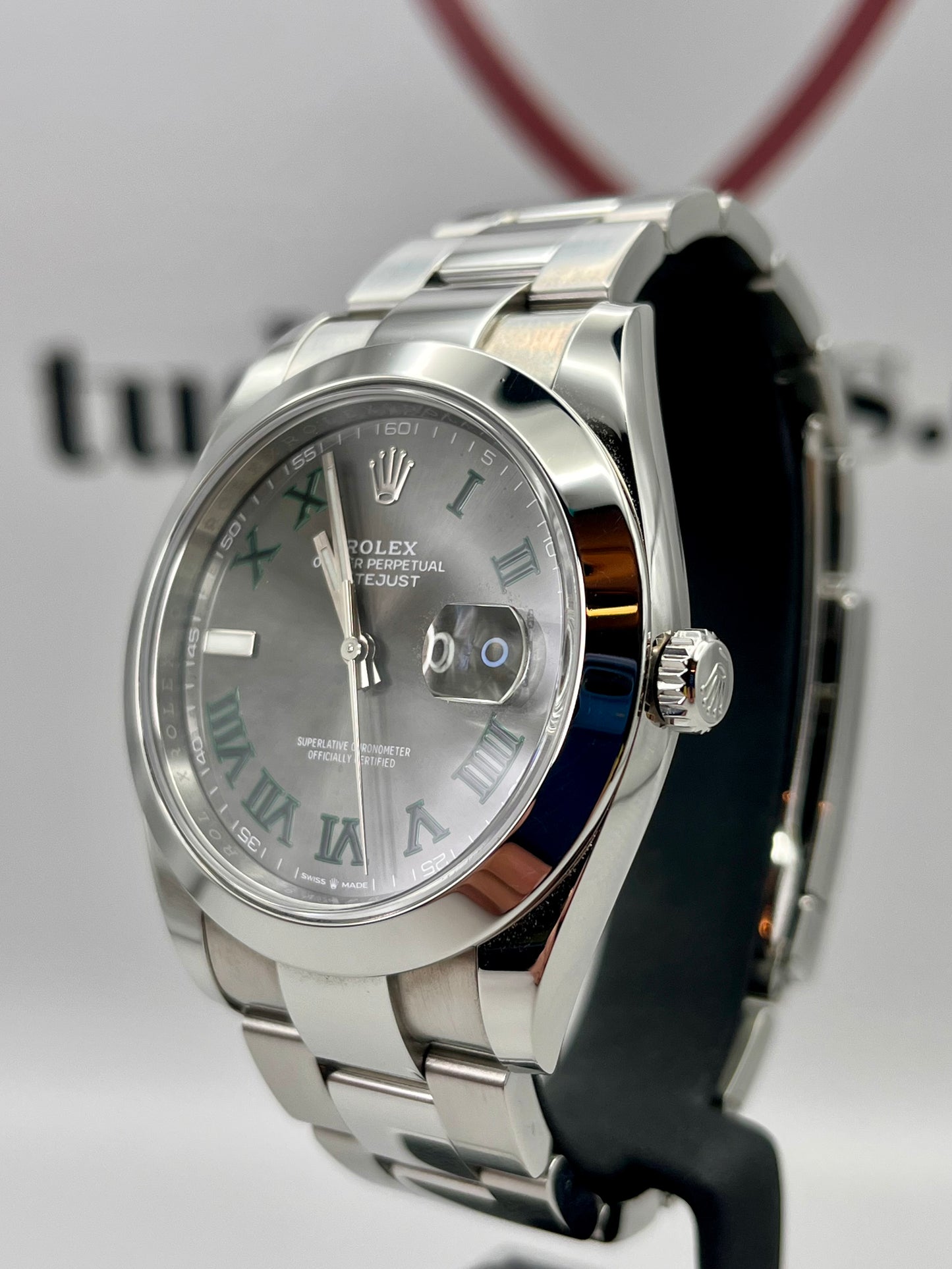 2020 ROLEX DateJust 41mm 'Wimbledon' - 126300 - Full Set - Warranty to Feb 2030