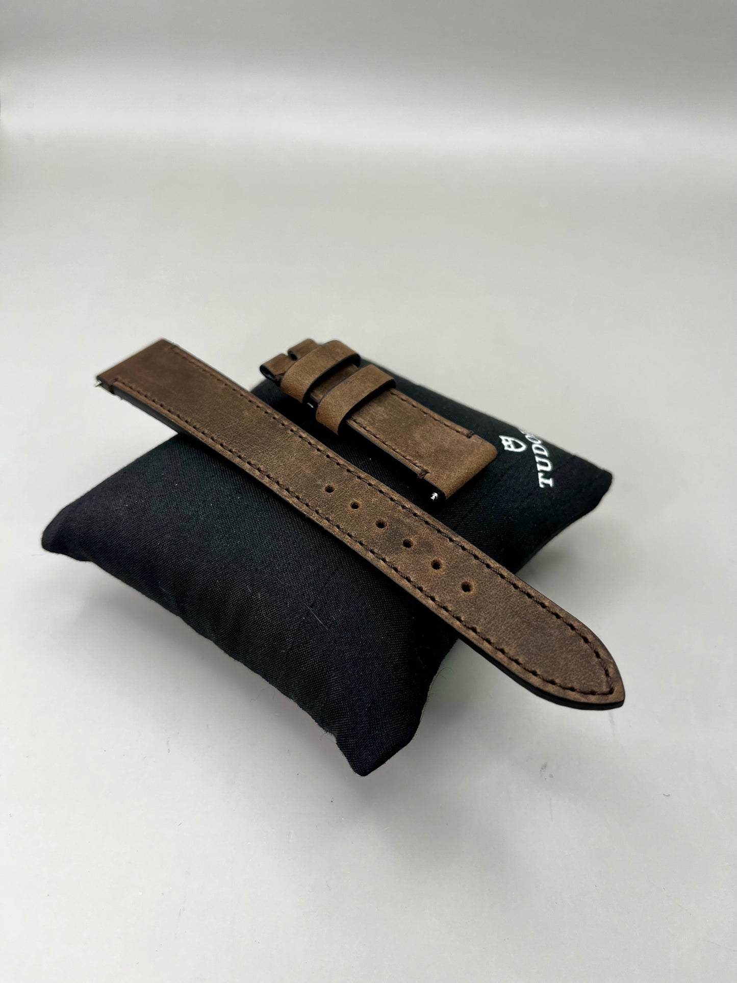 New/Unworn Genuine TUDOR Dark Brown Leather Strap 20mm