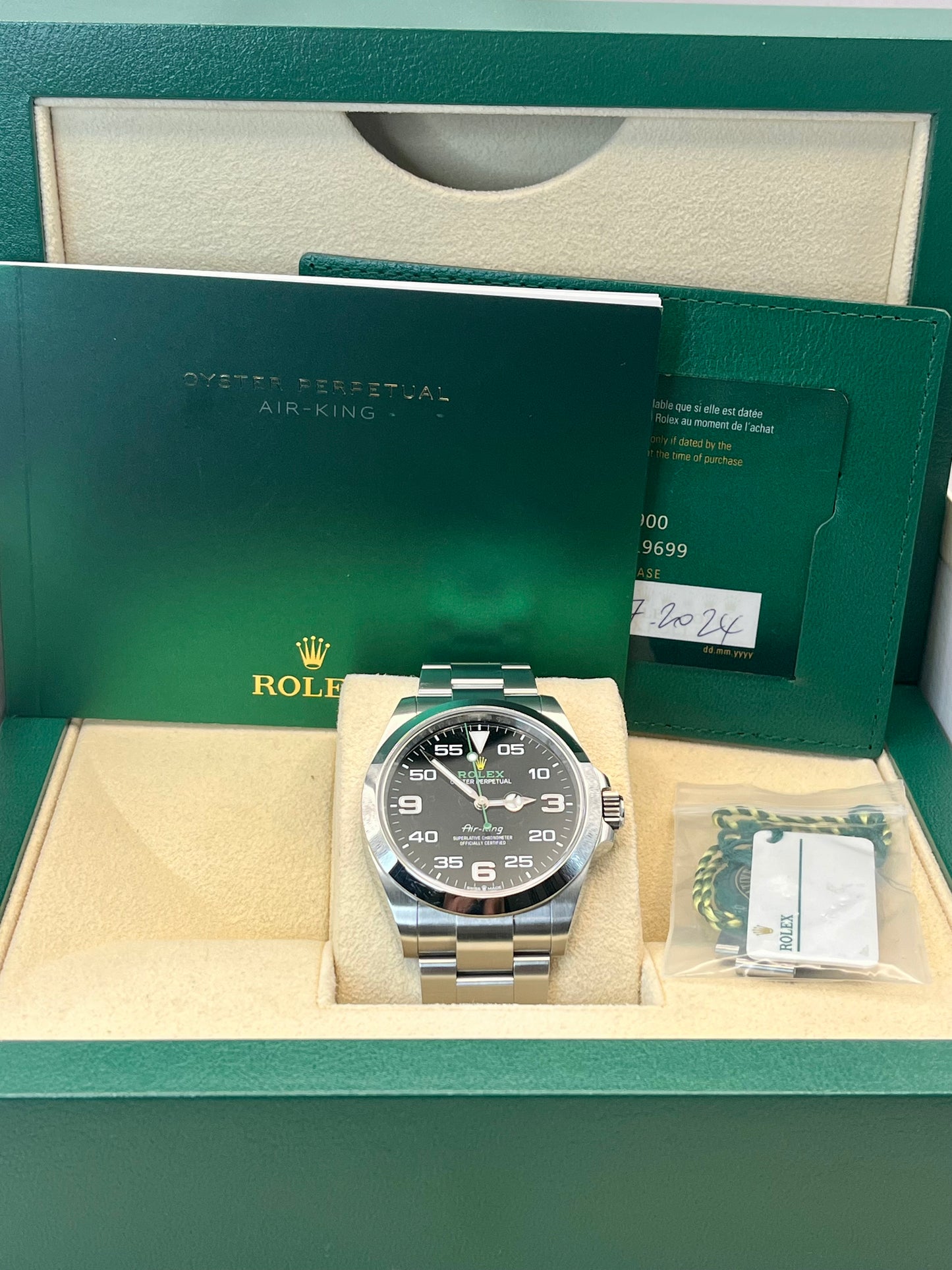 2024 ROLEX Air King - 126900 - 40 mm - Full Set - Warranty to July 2029