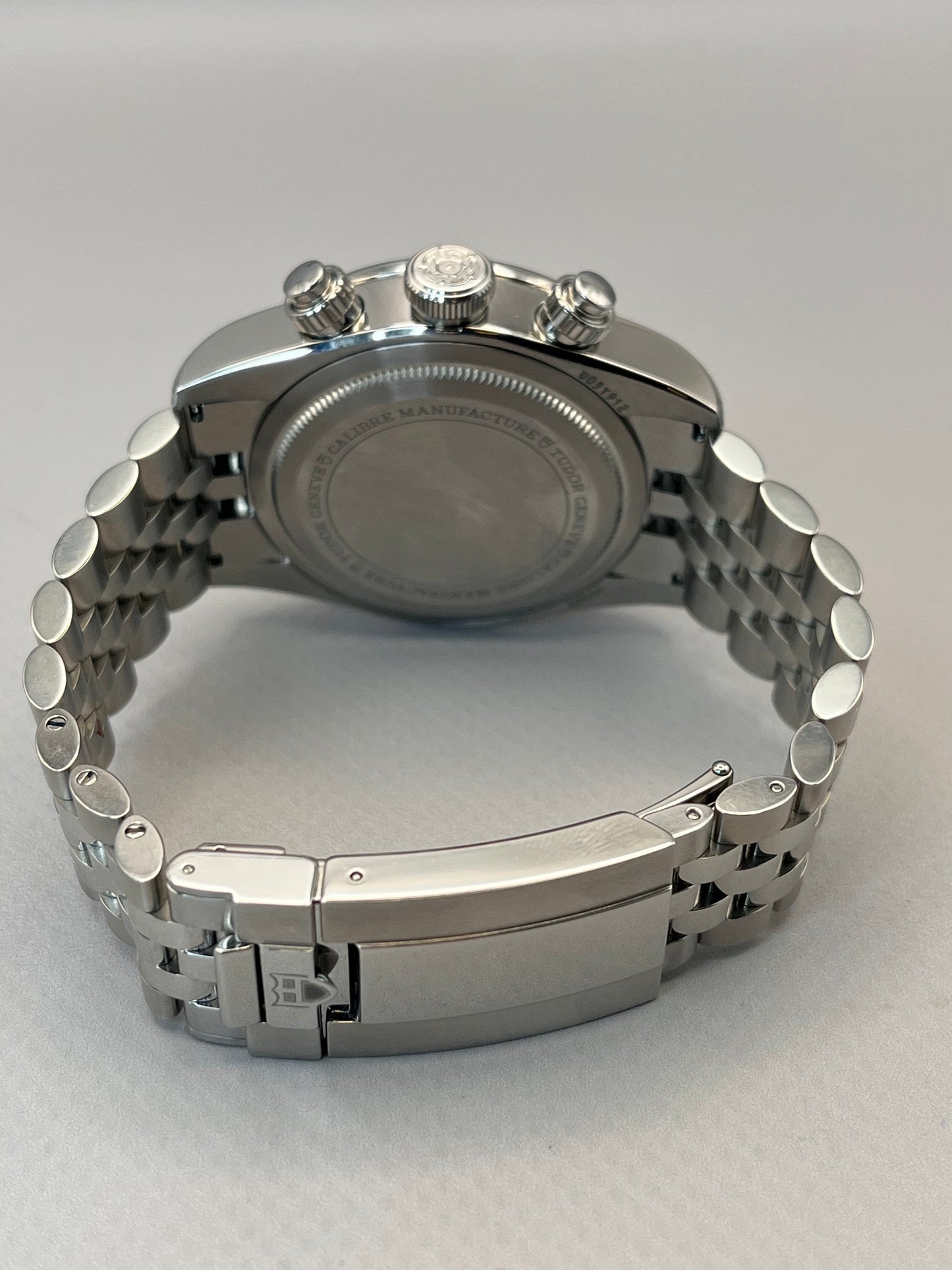 May 2025 TUDOR Black Bay Chrono 'Panda' on OEM Tudor Jubilee Strap - 41mm