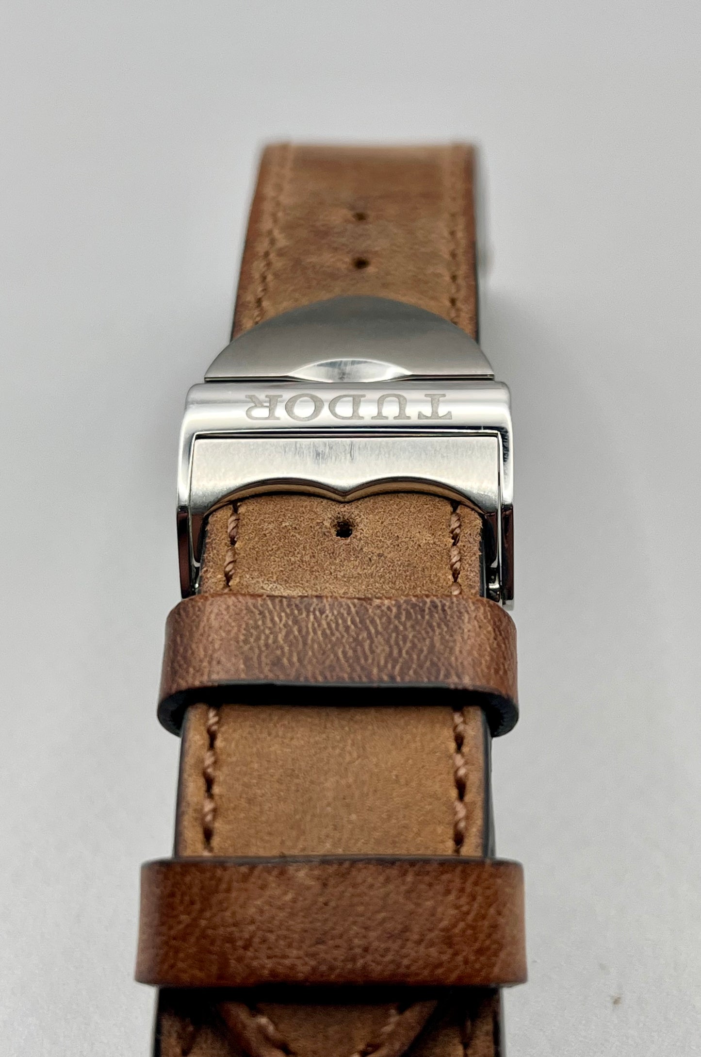 UNWORN TUDOR OEM Brown Nu-Buck Leather Strap 22mm & TUDOR 18mm Clasp