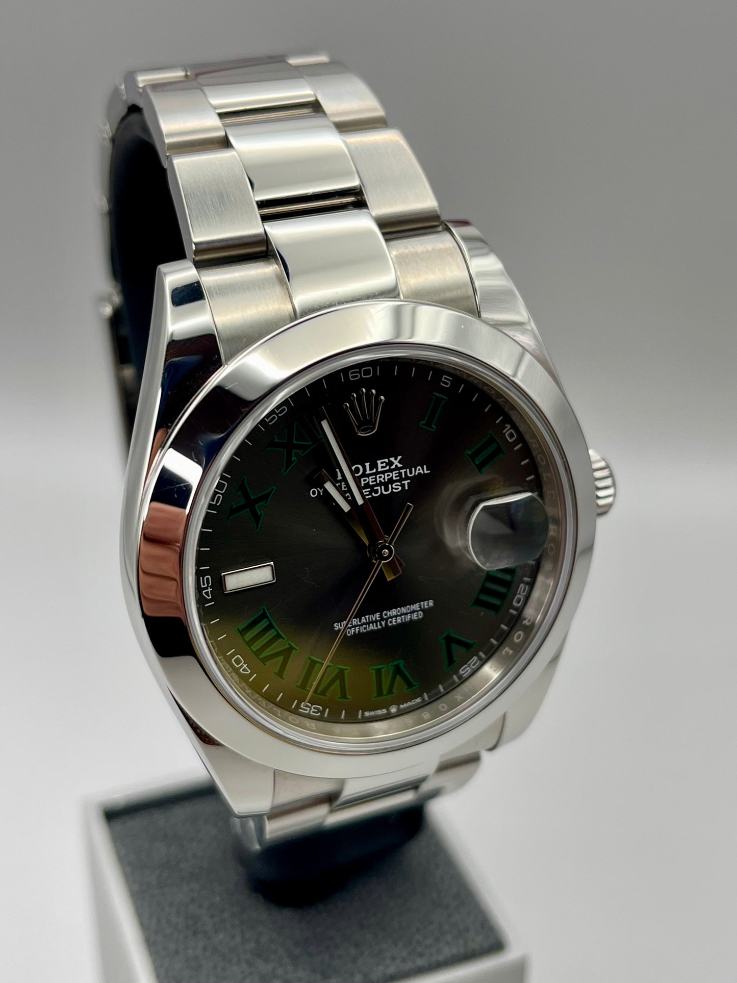 2020 ROLEX DateJust 41mm 'Wimbledon' - 126300 - Full Set - Warranty to Feb 2030