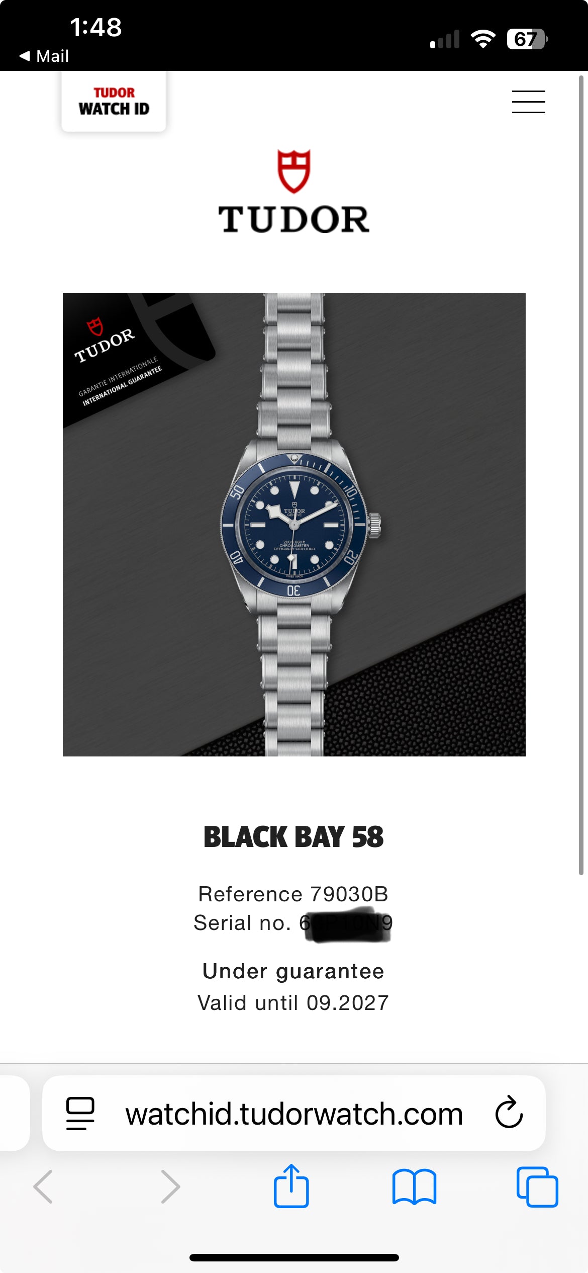 2022 TUDOR Black Bay 58 - 79030B - 39 mm - Full Set