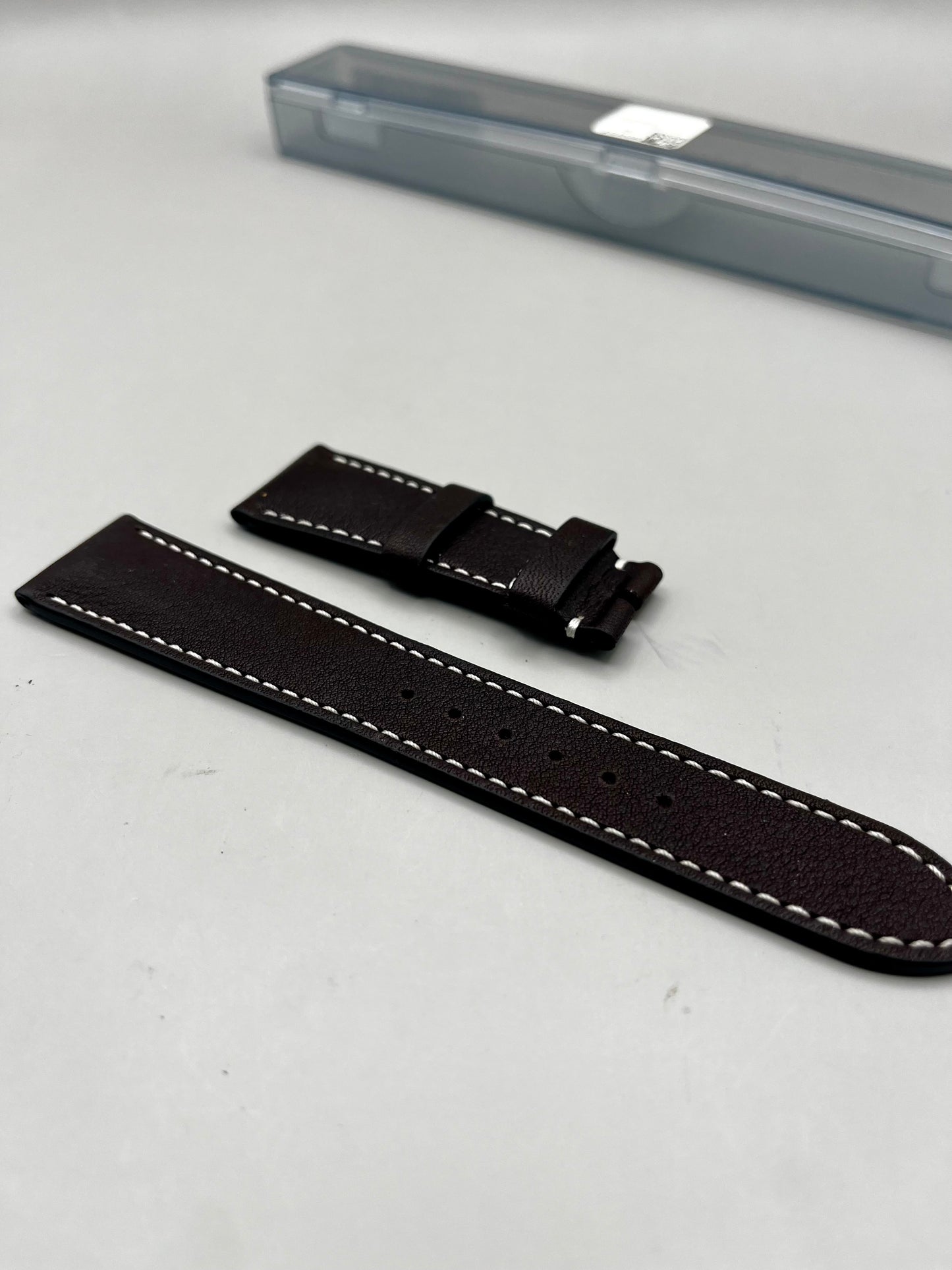 New/Unworn Genuine TUDOR Dark Brown Leather Strap 22mm