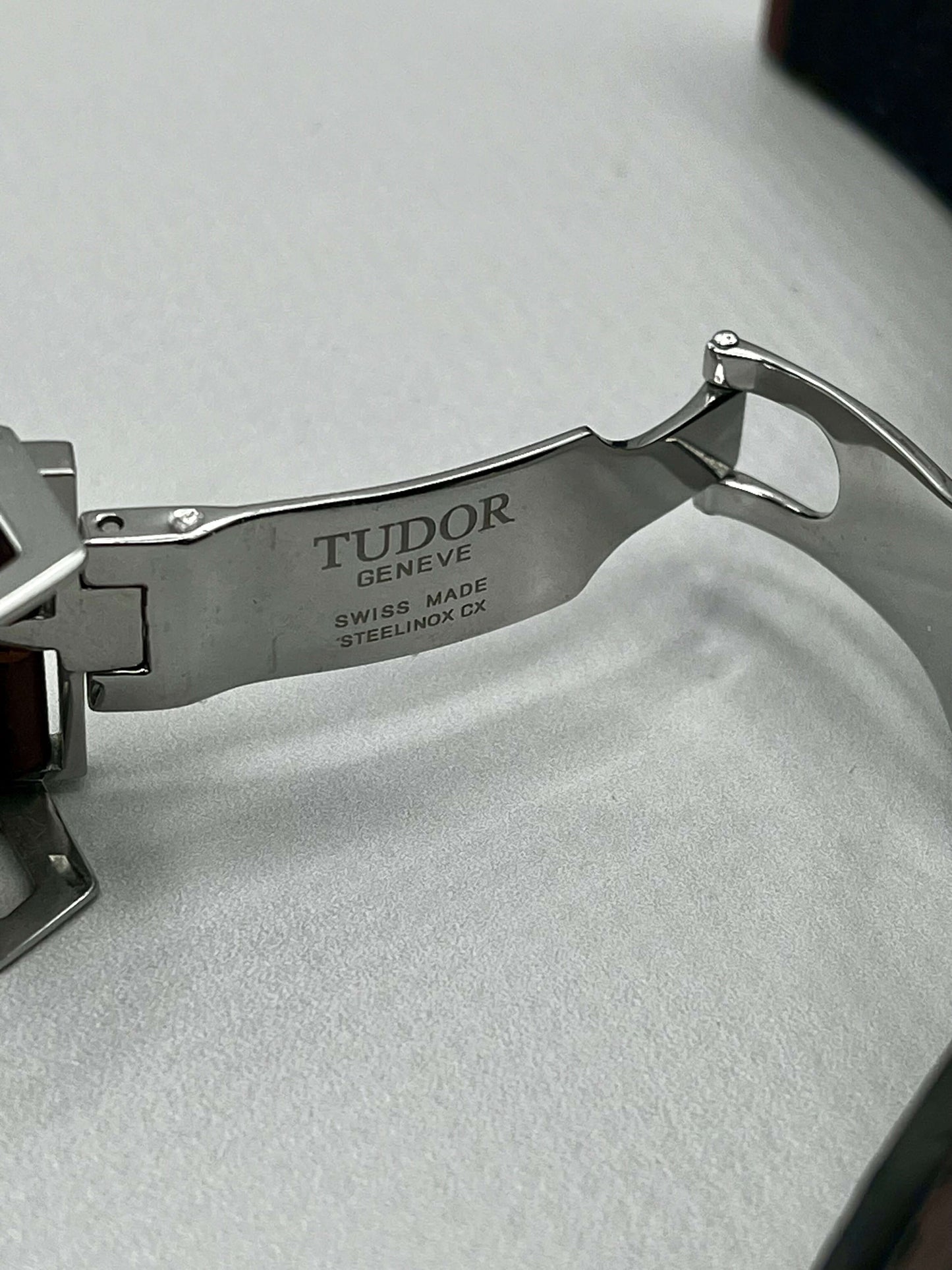 Genuine TUDOR OEM UNWORN Brown Leather Strap 22mm & TUDOR 18mm Clasp