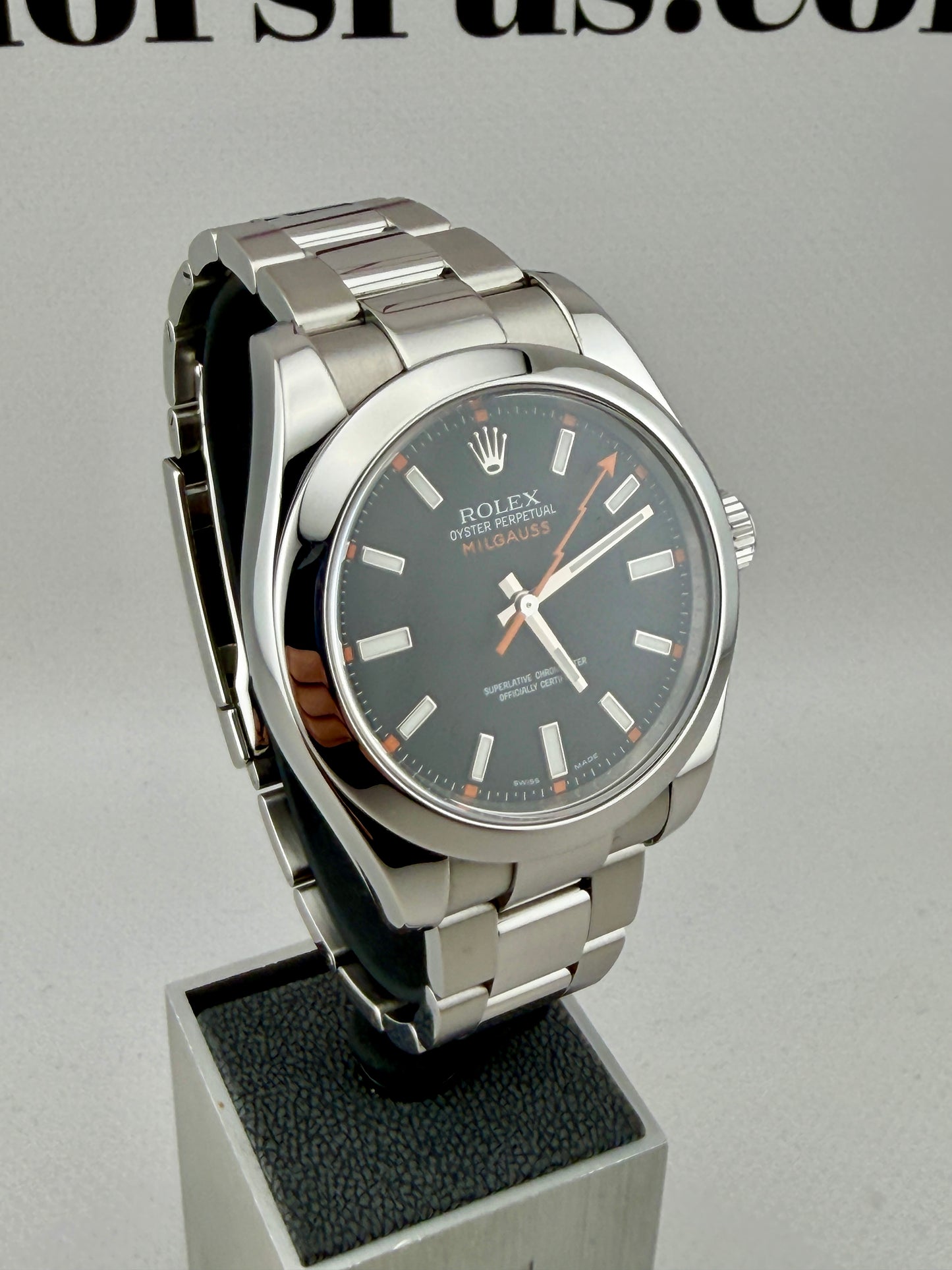ROLEX Milgauss 116400 Black Dial 40mm Superb Condition