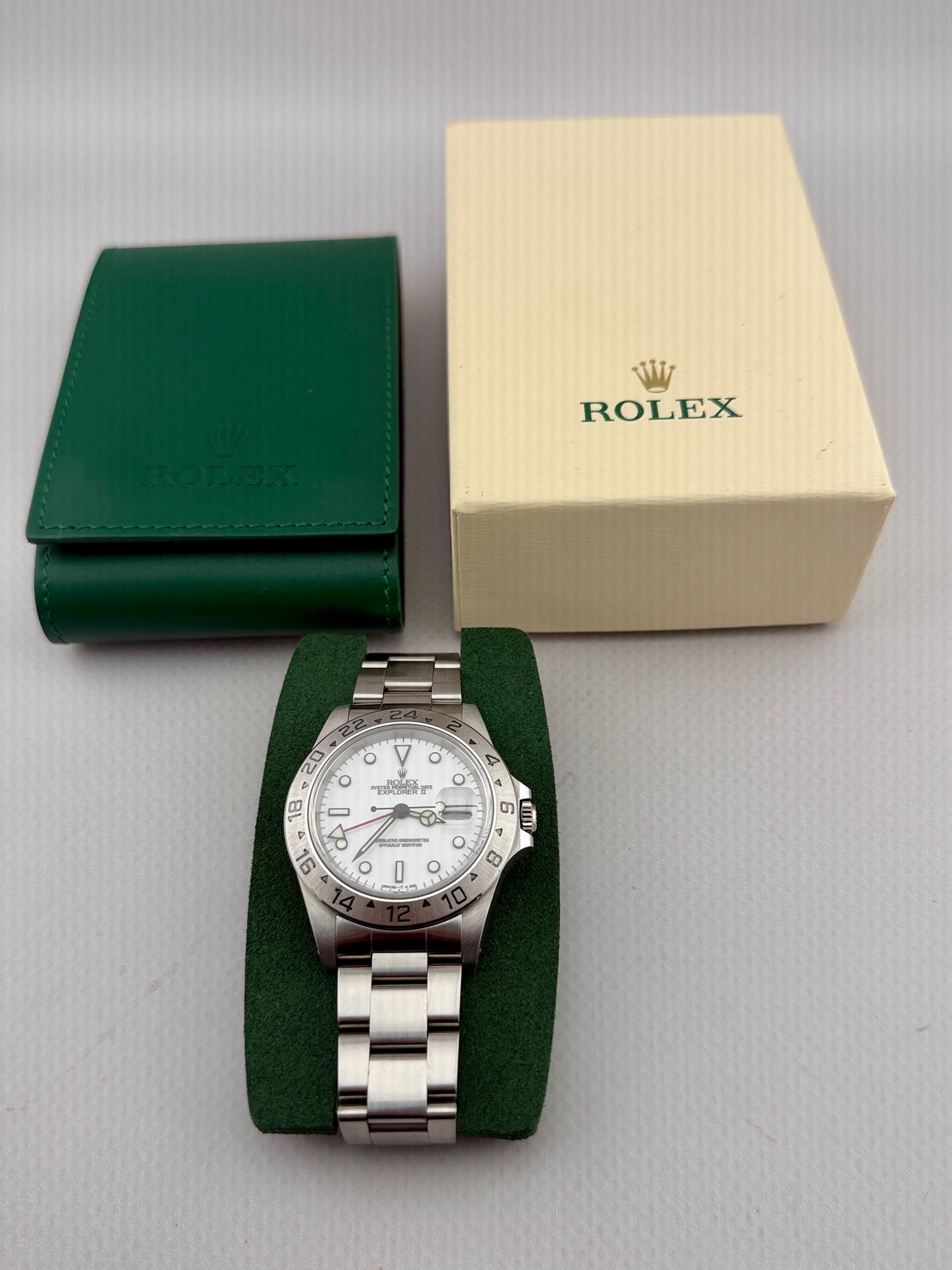 ROLEX Explorer II GMT 40mm Polar Dial ref 16570