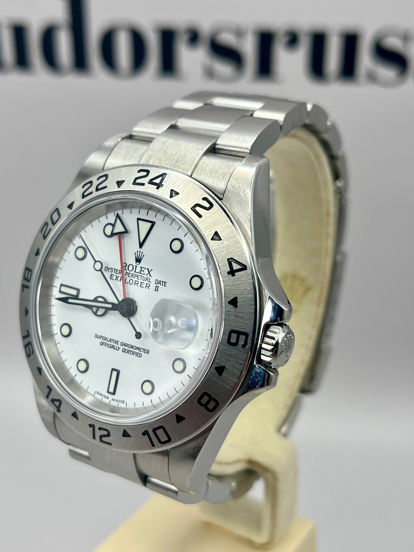 ROLEX Explorer II GMT 40mm 16570 Polar Serviced by Rolex