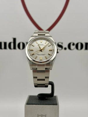 2022 ROLEX Oyster Perpetual 36 Silver Dial 126000 Full Set